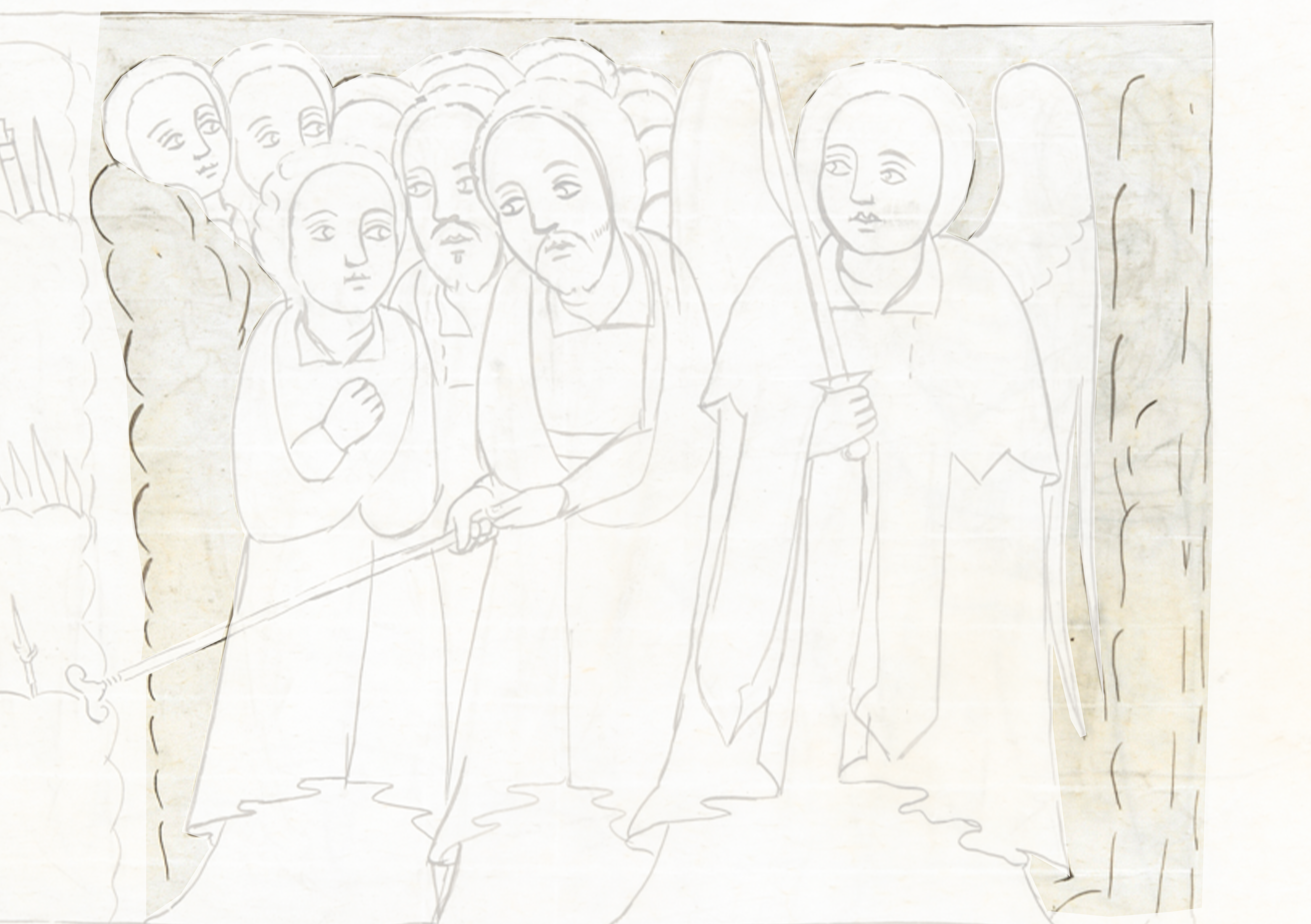 Drawing Of A Group Of People
