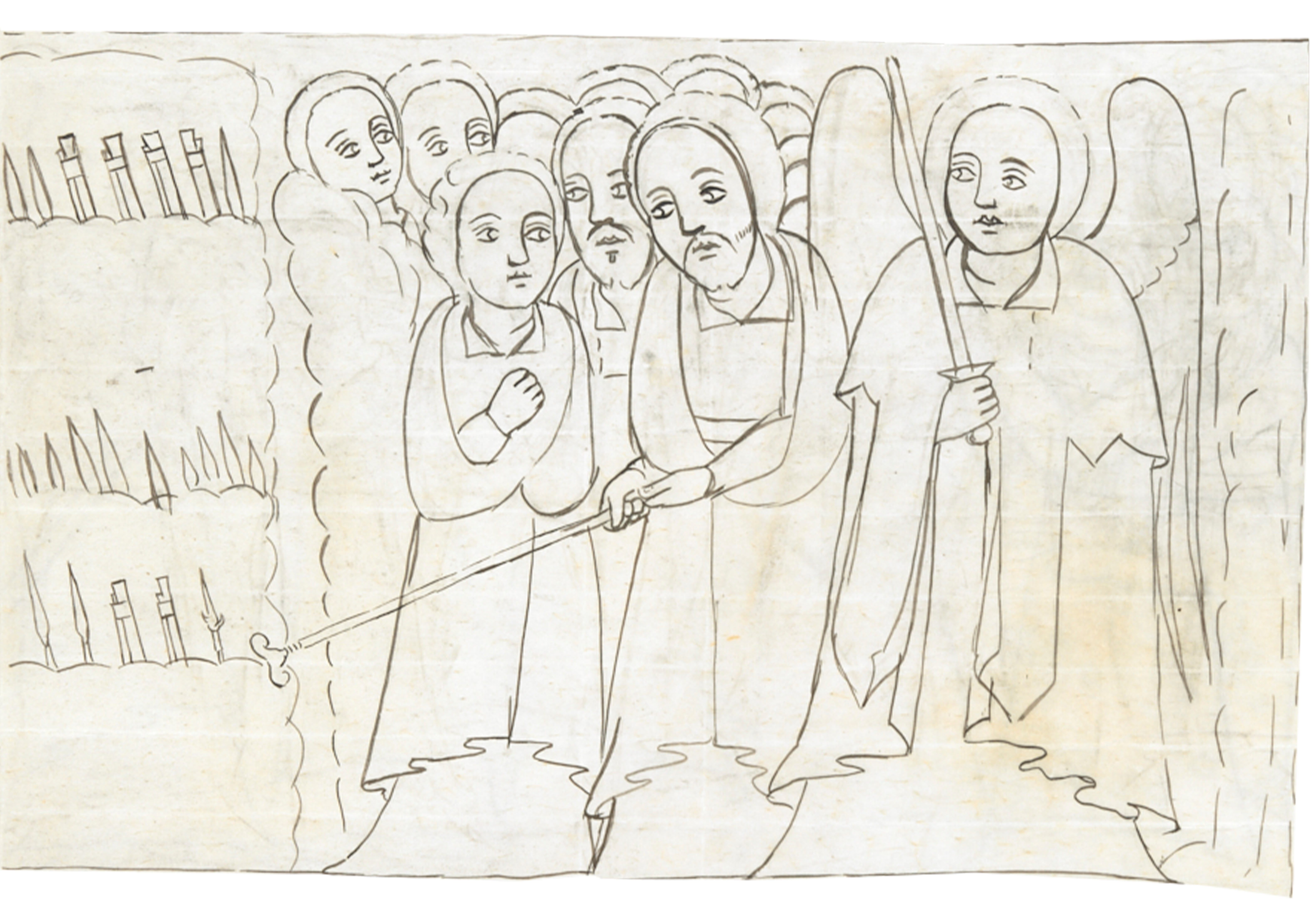 Drawing Of A Group Of People