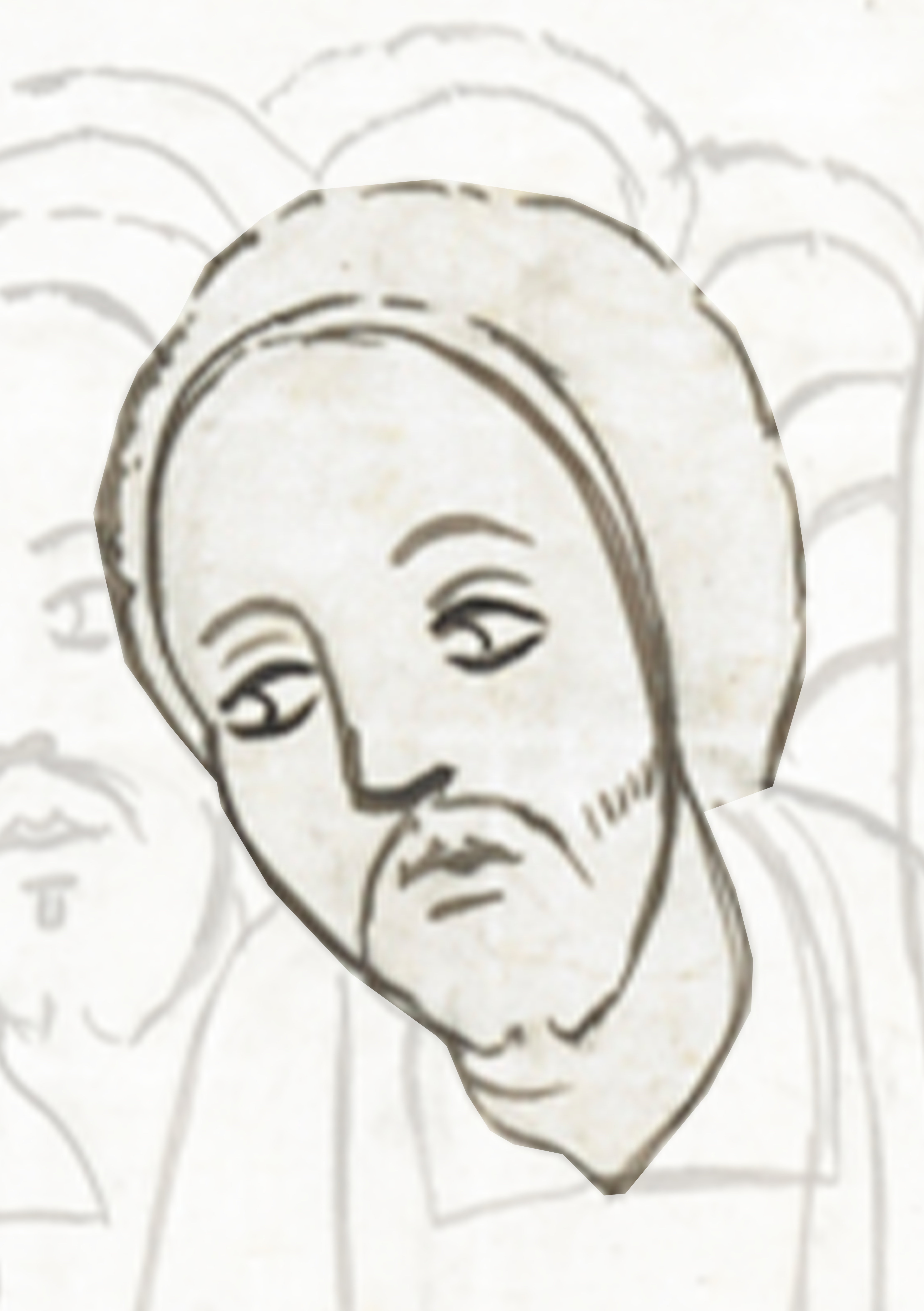 Drawing Of A Man With A Beard