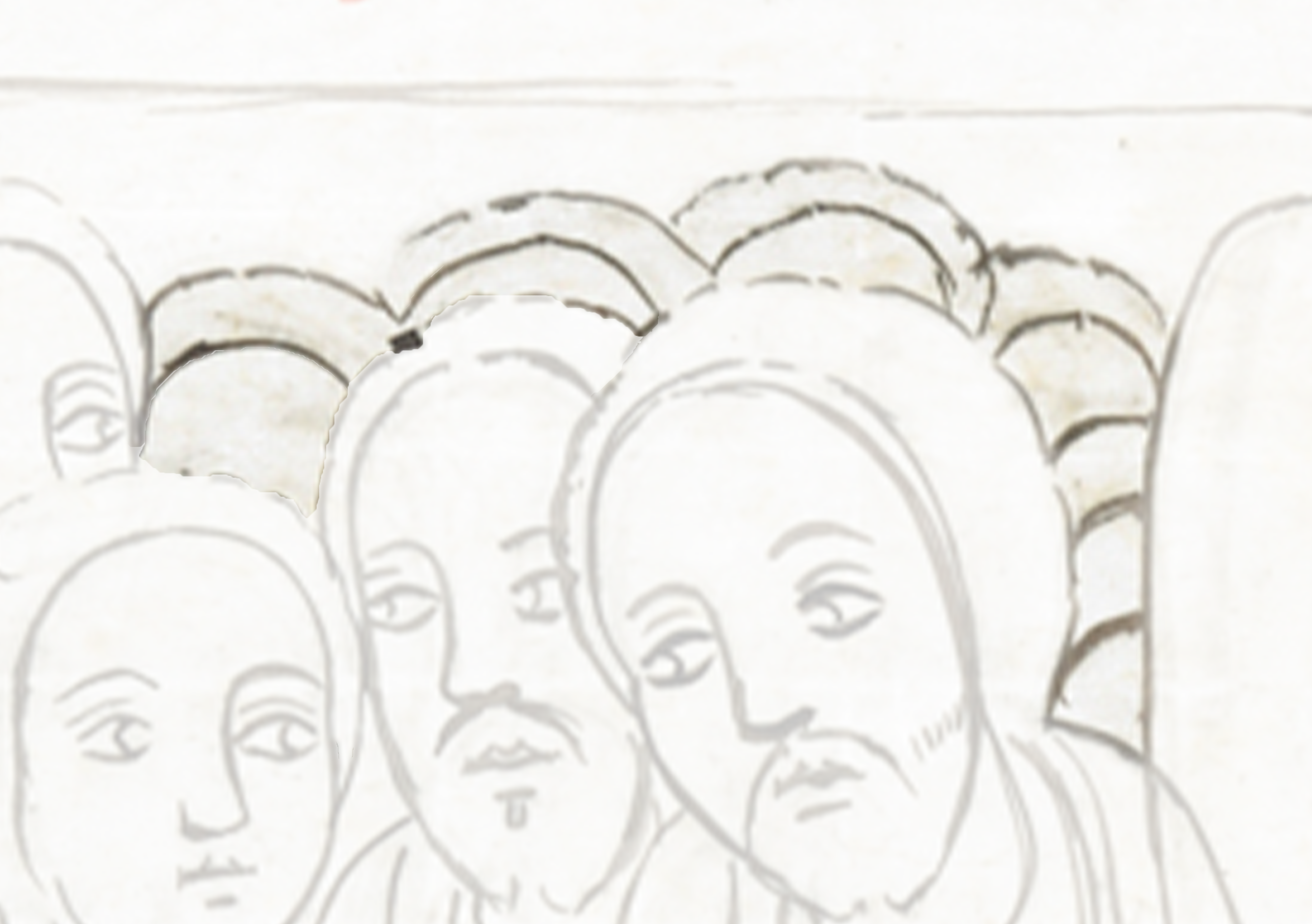 Drawing Of A Group Of People