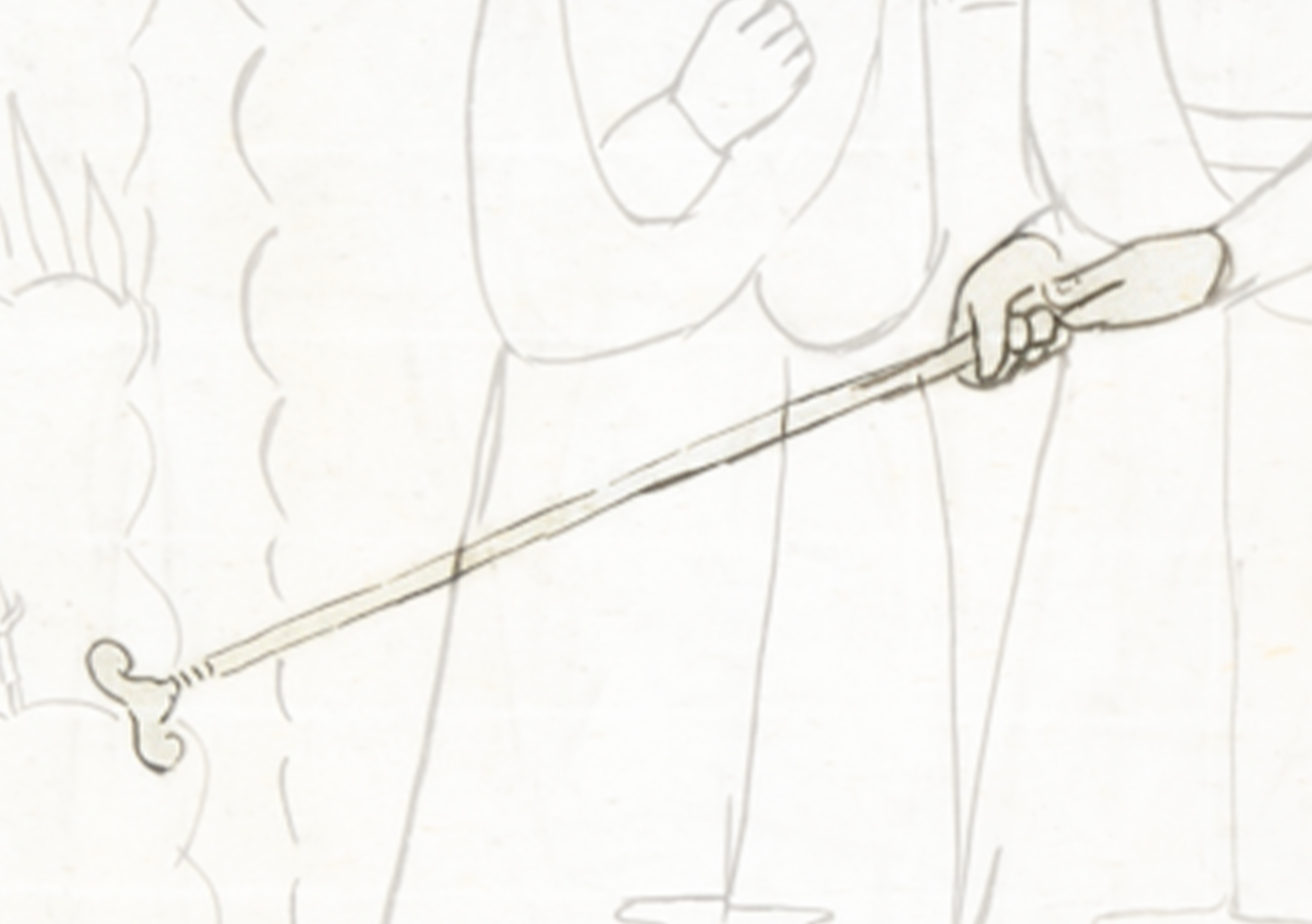 Drawing Of A Man Holding A Sword