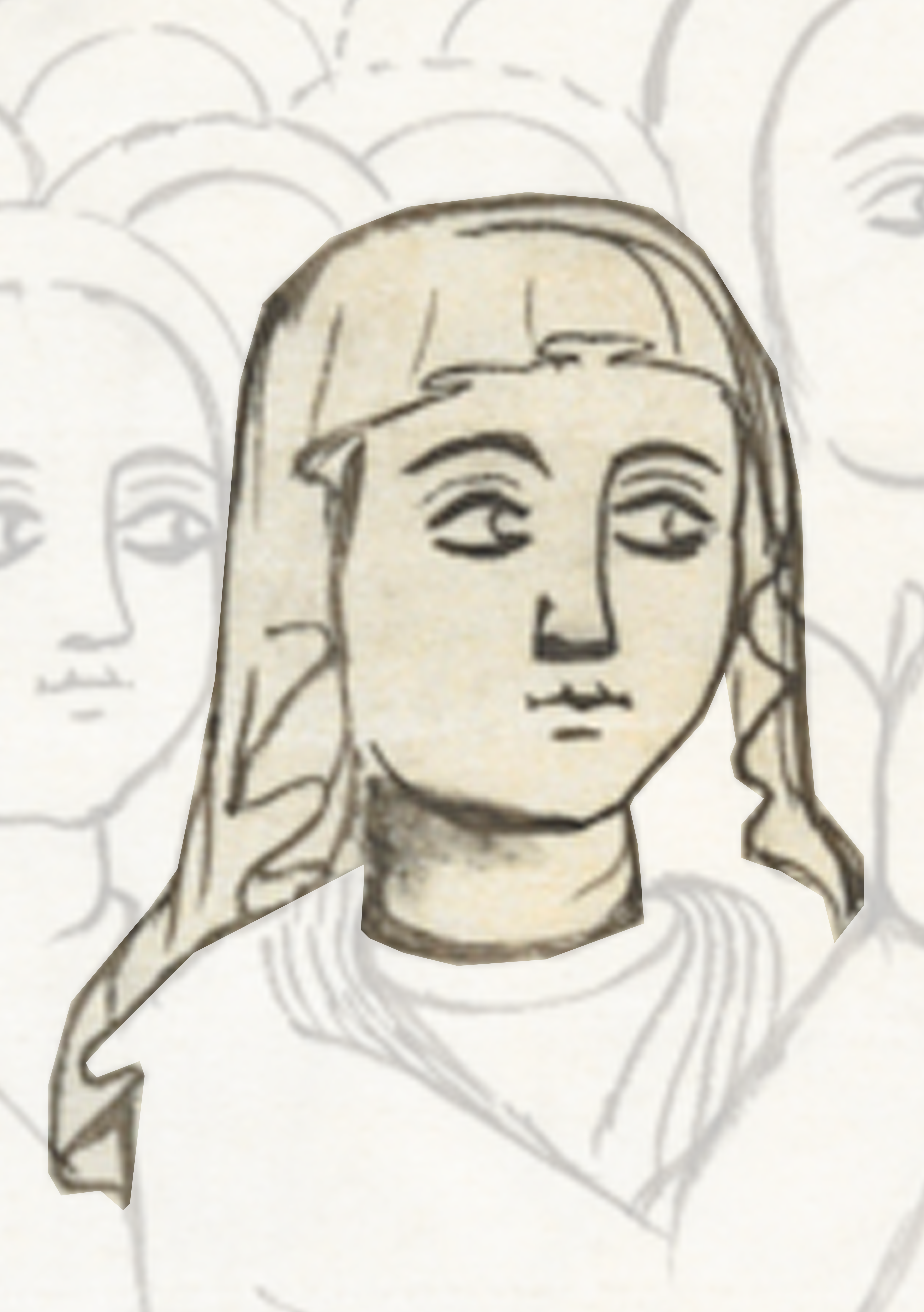 Drawing Of A Woman With Long Hair