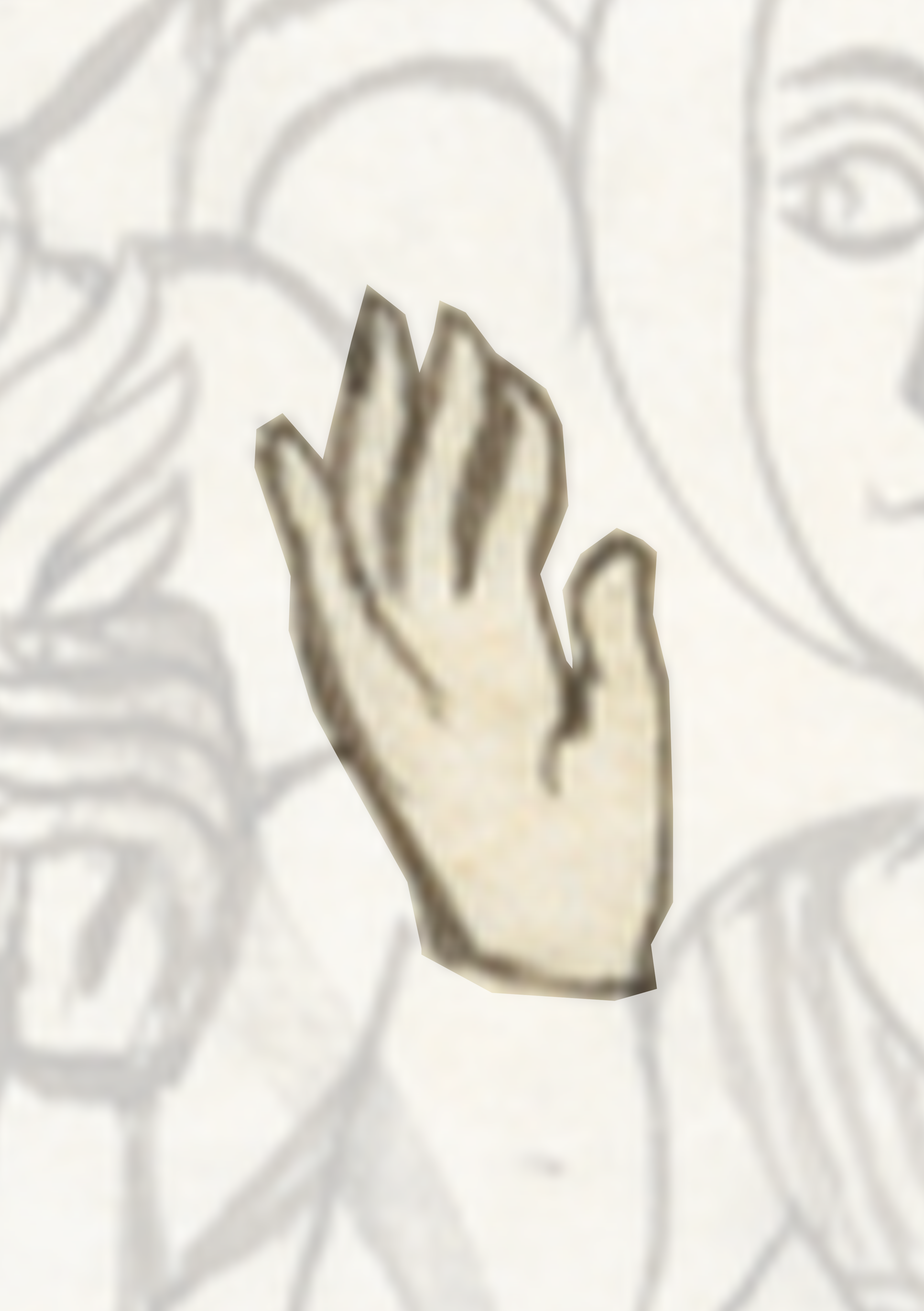 Drawing Of A Hand With A Finger On It