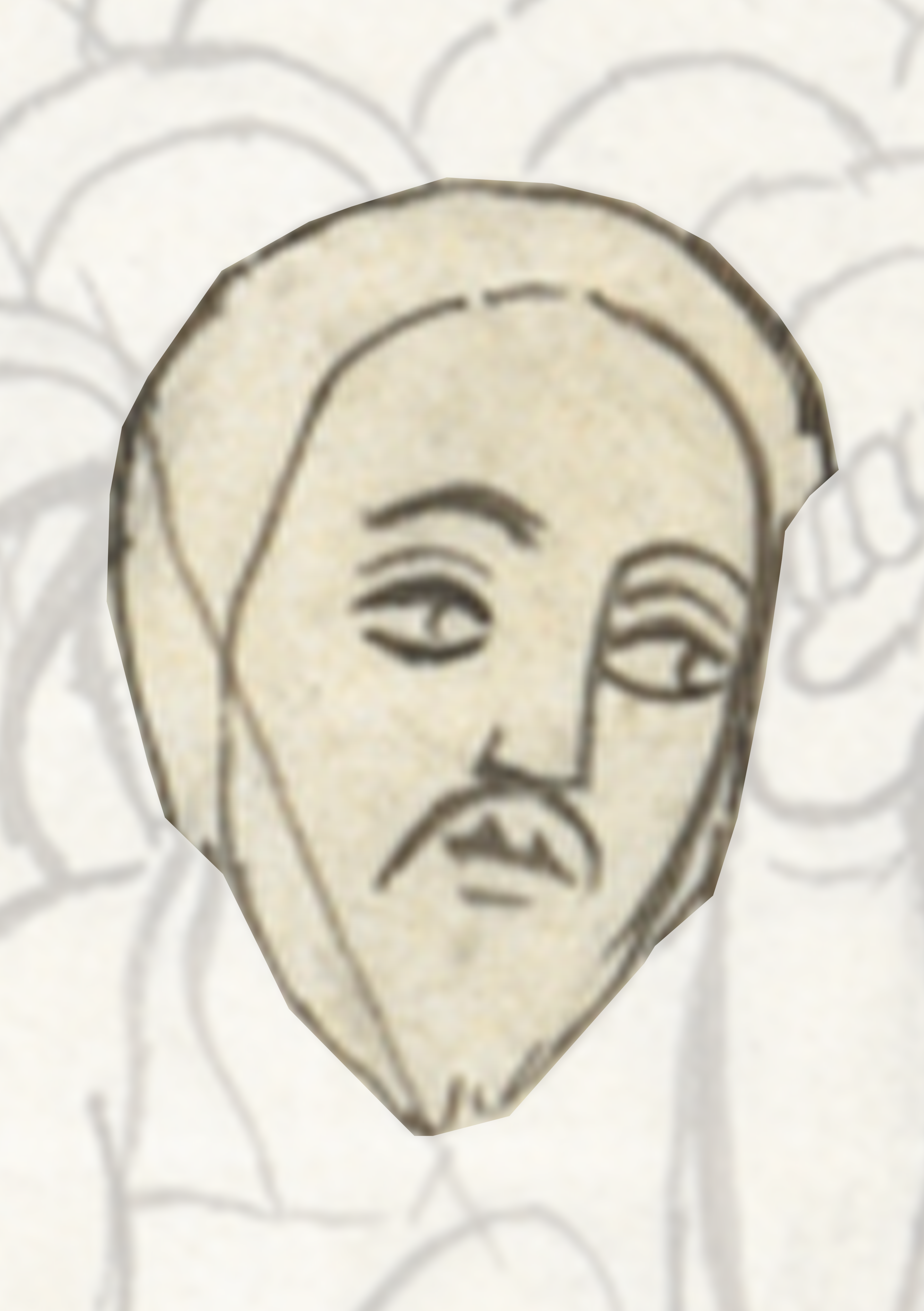 Drawing Of A Man With A Beard