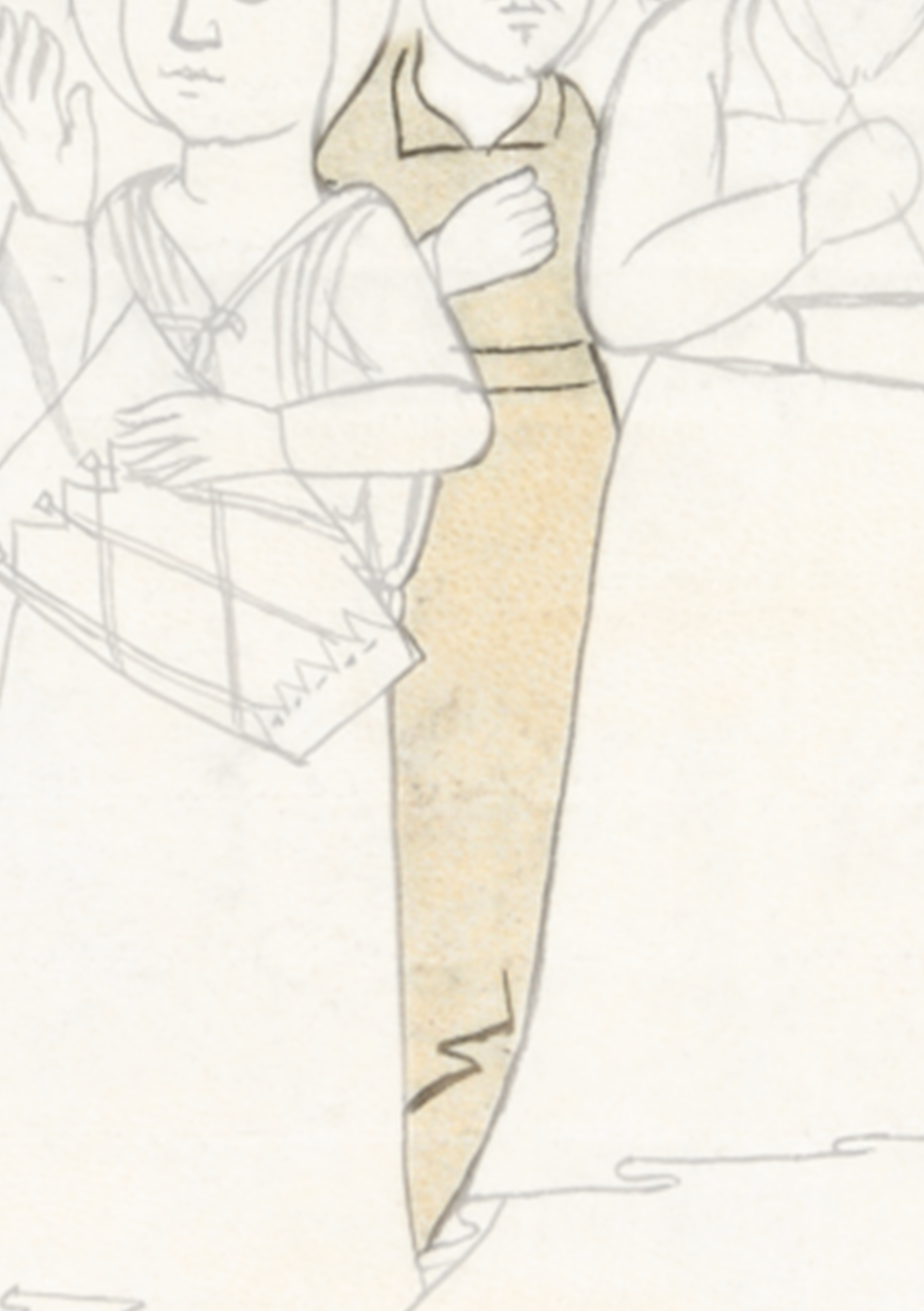 Drawing Of A Woman Holding A Baby