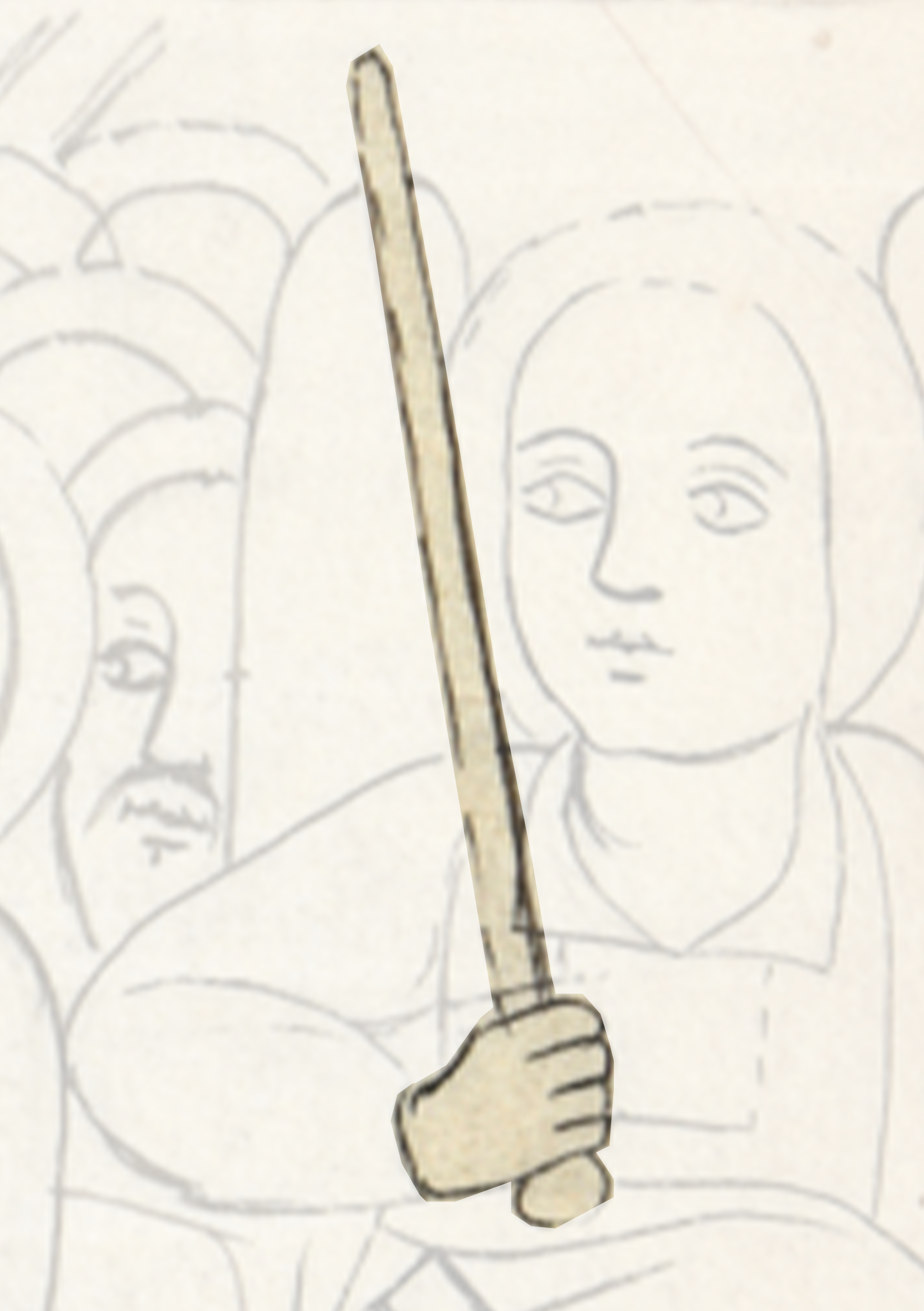 Drawing Of A Man Holding A Baseball Bat