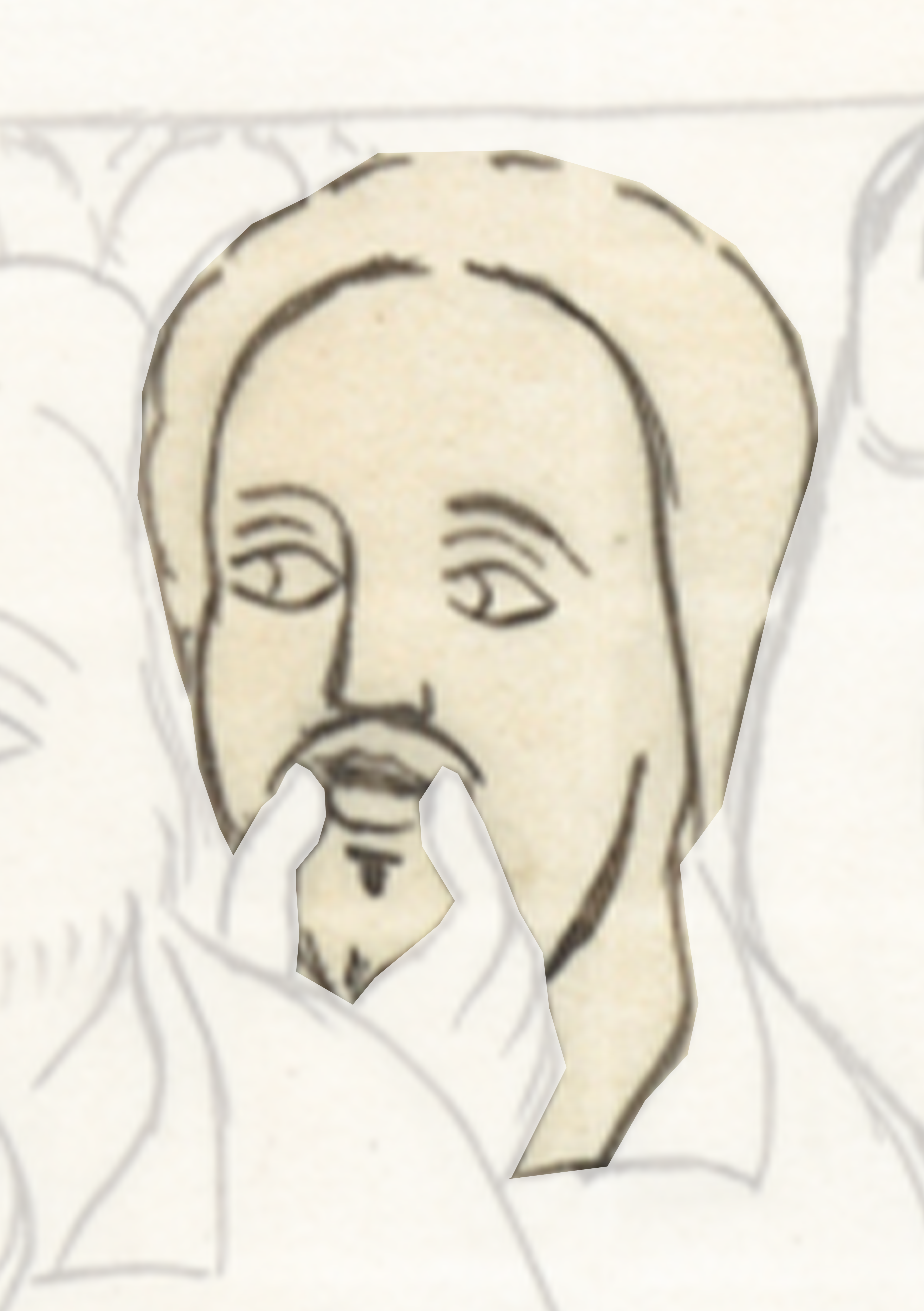 Drawing Of A Man With A Beard