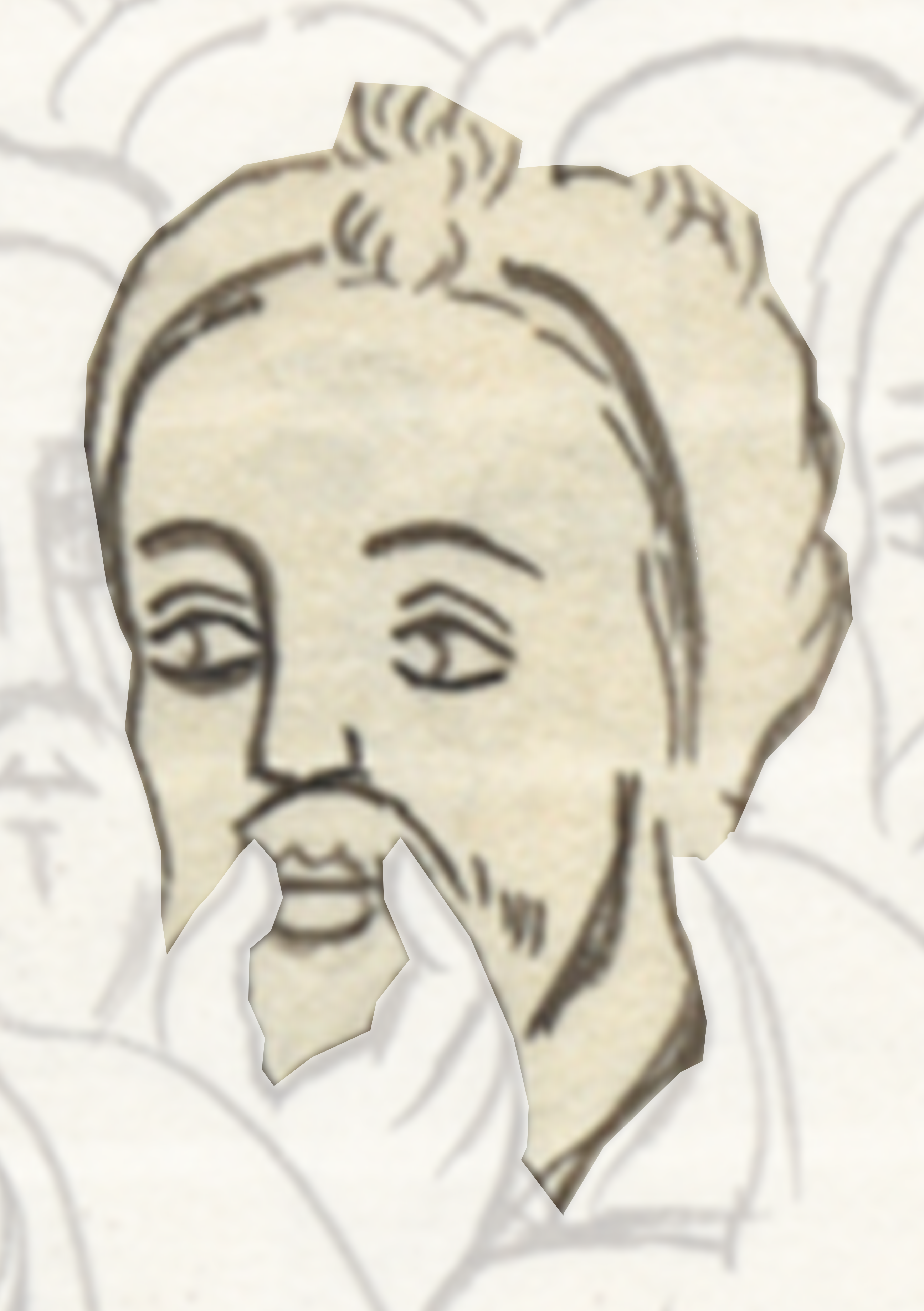 Drawing Of A Man With A Beard