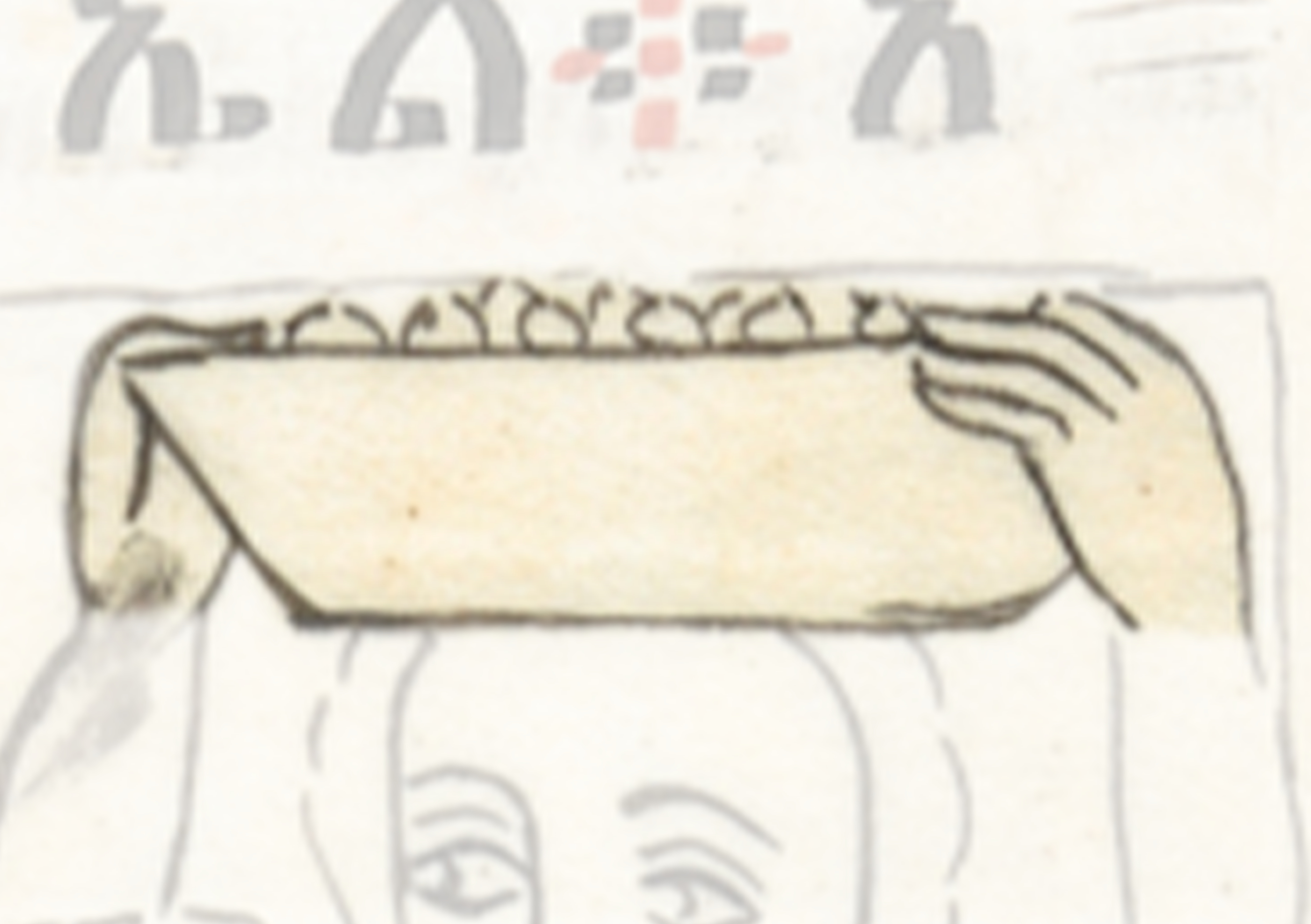 Drawing Of A Woman Holding A Tray
