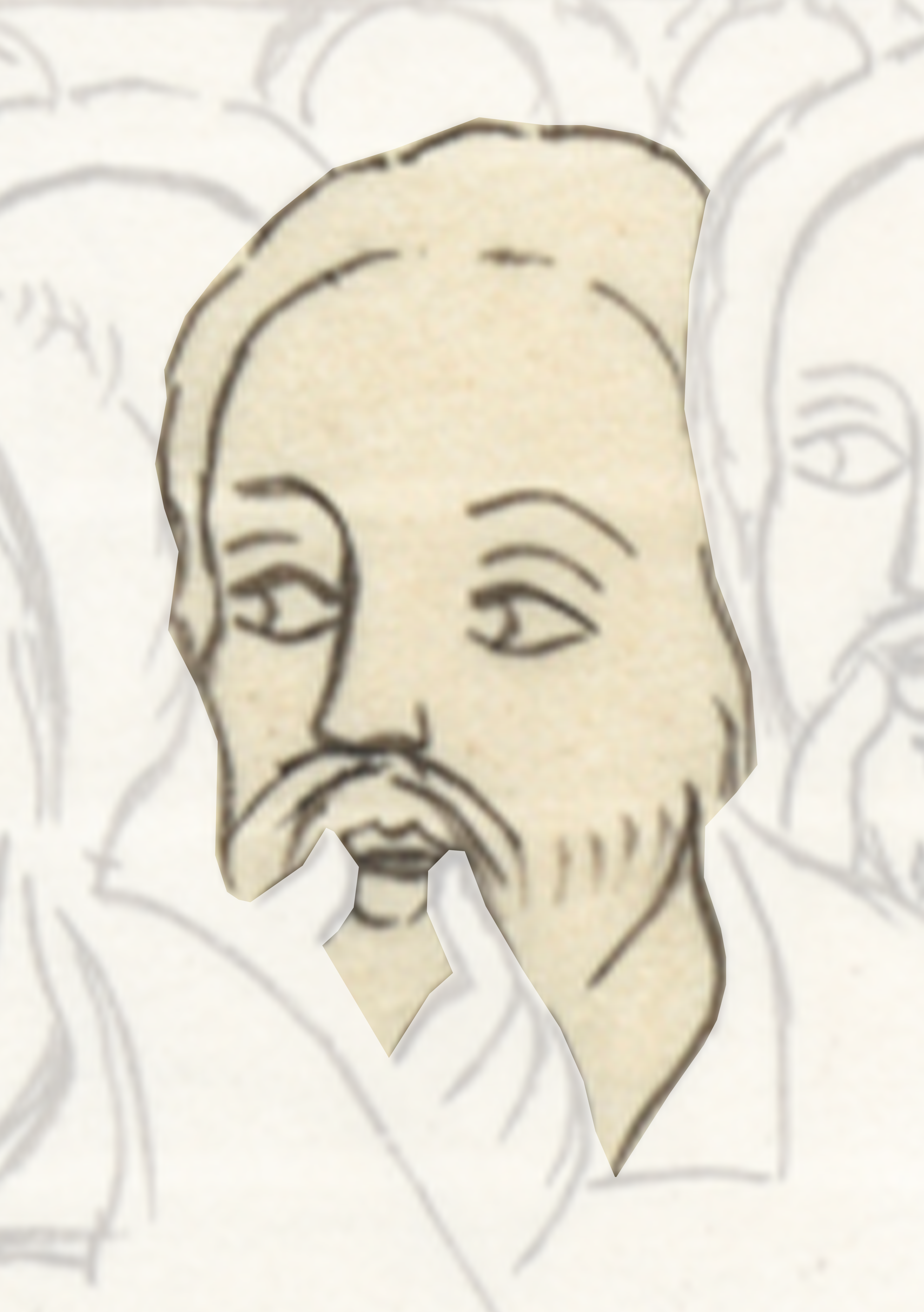 Drawing Of A Man With A Beard