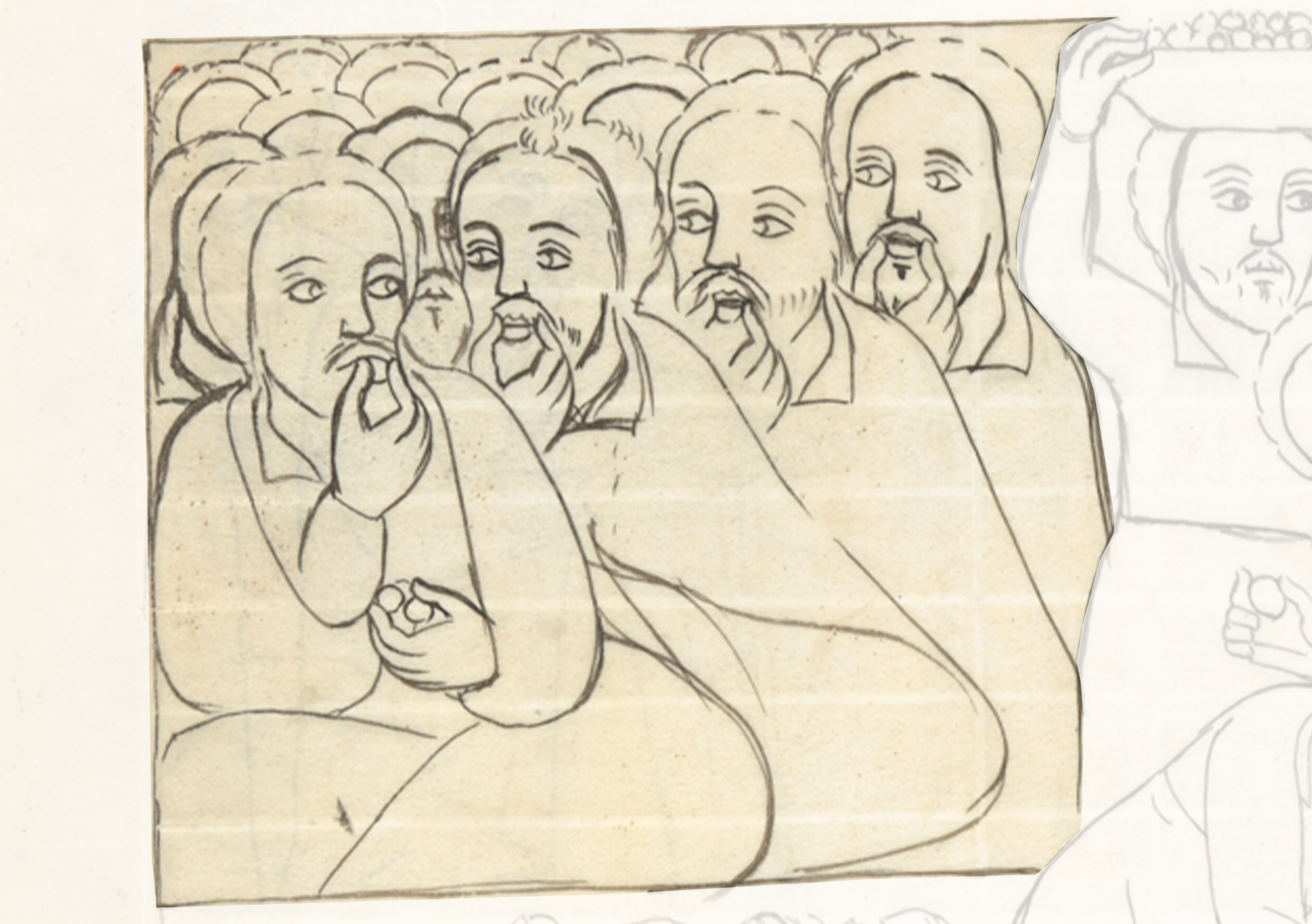 Drawing Of A Group Of People