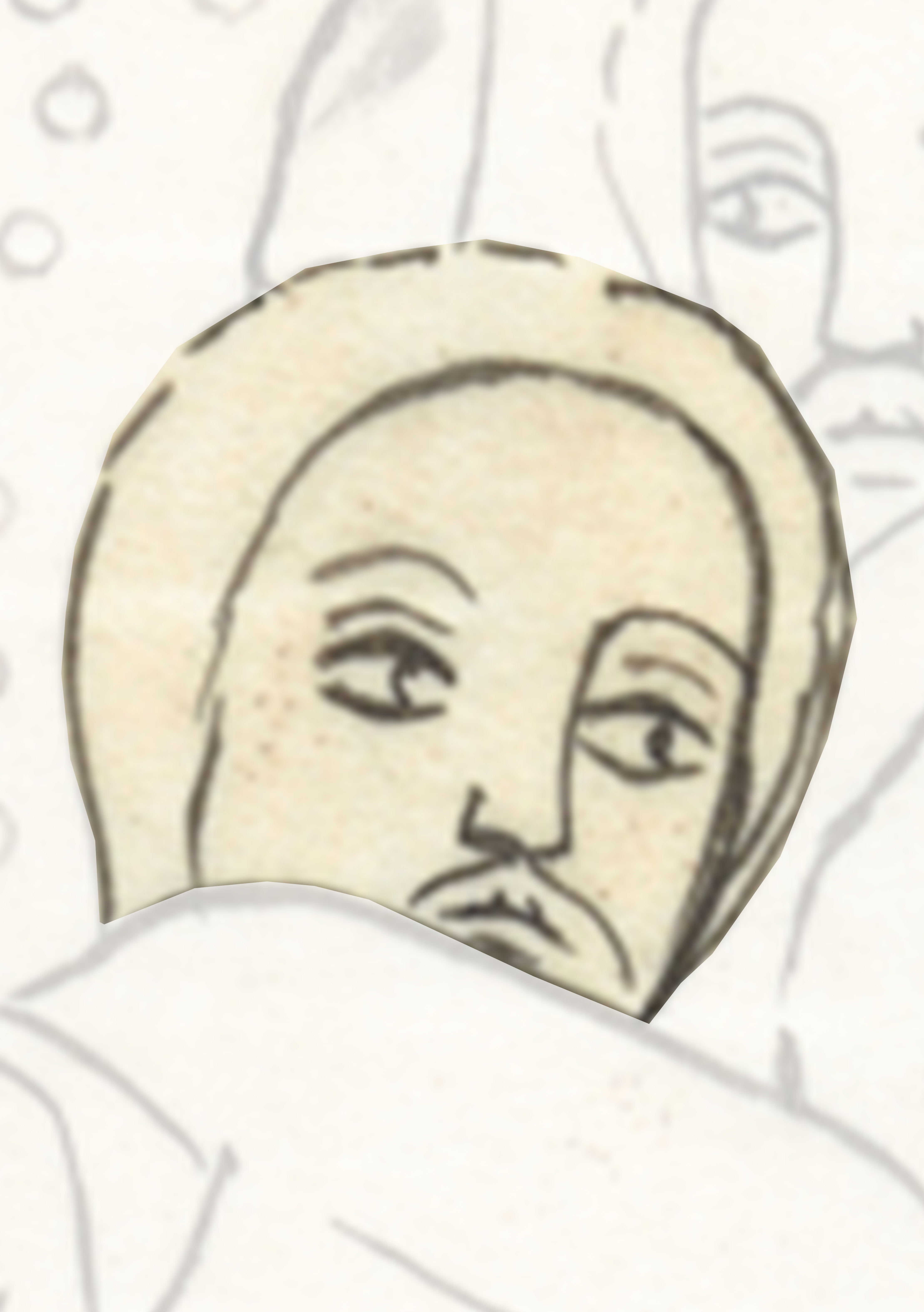 Drawing Of A Man With A Mustache
