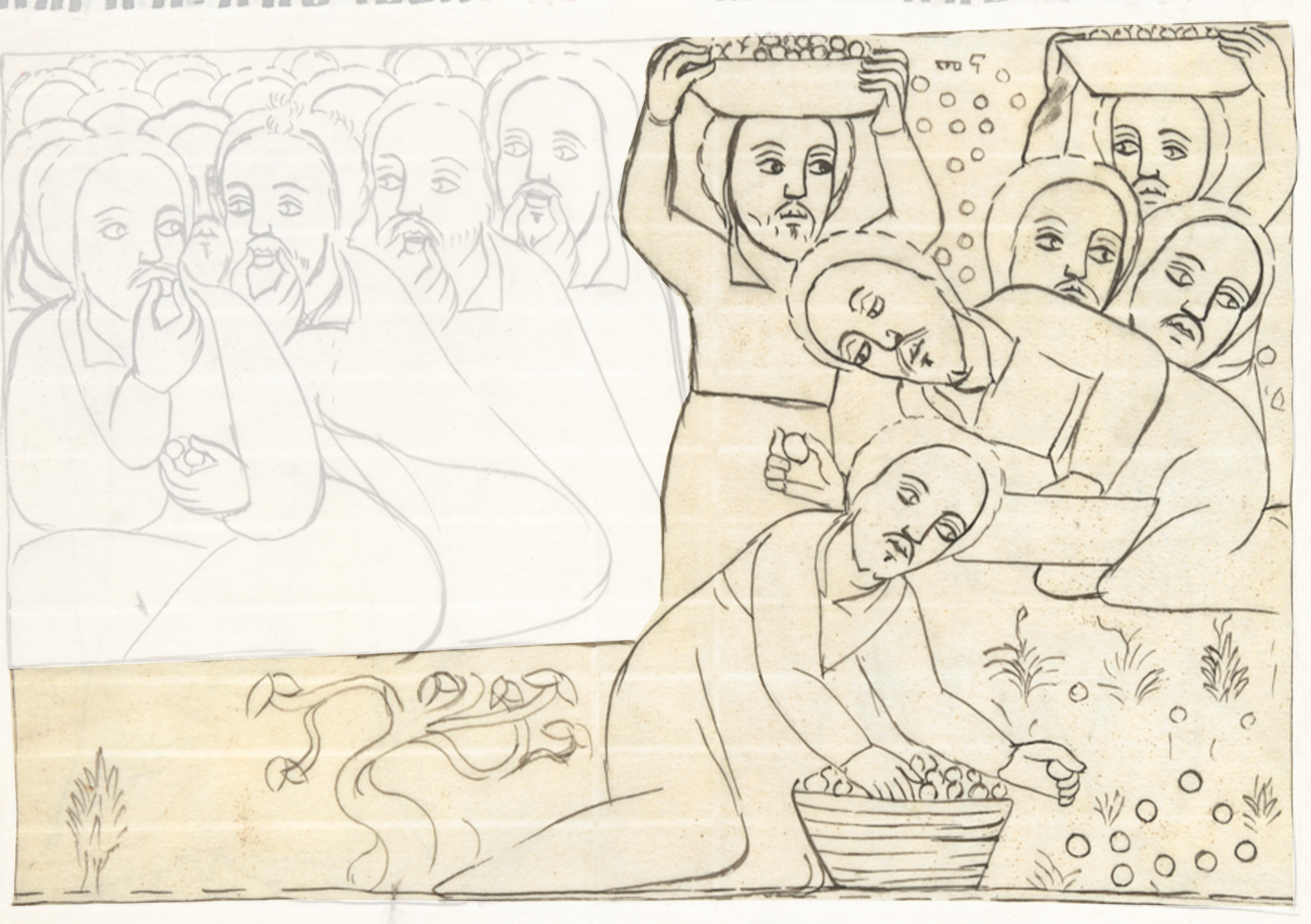 Drawing Of A Woman And A Man