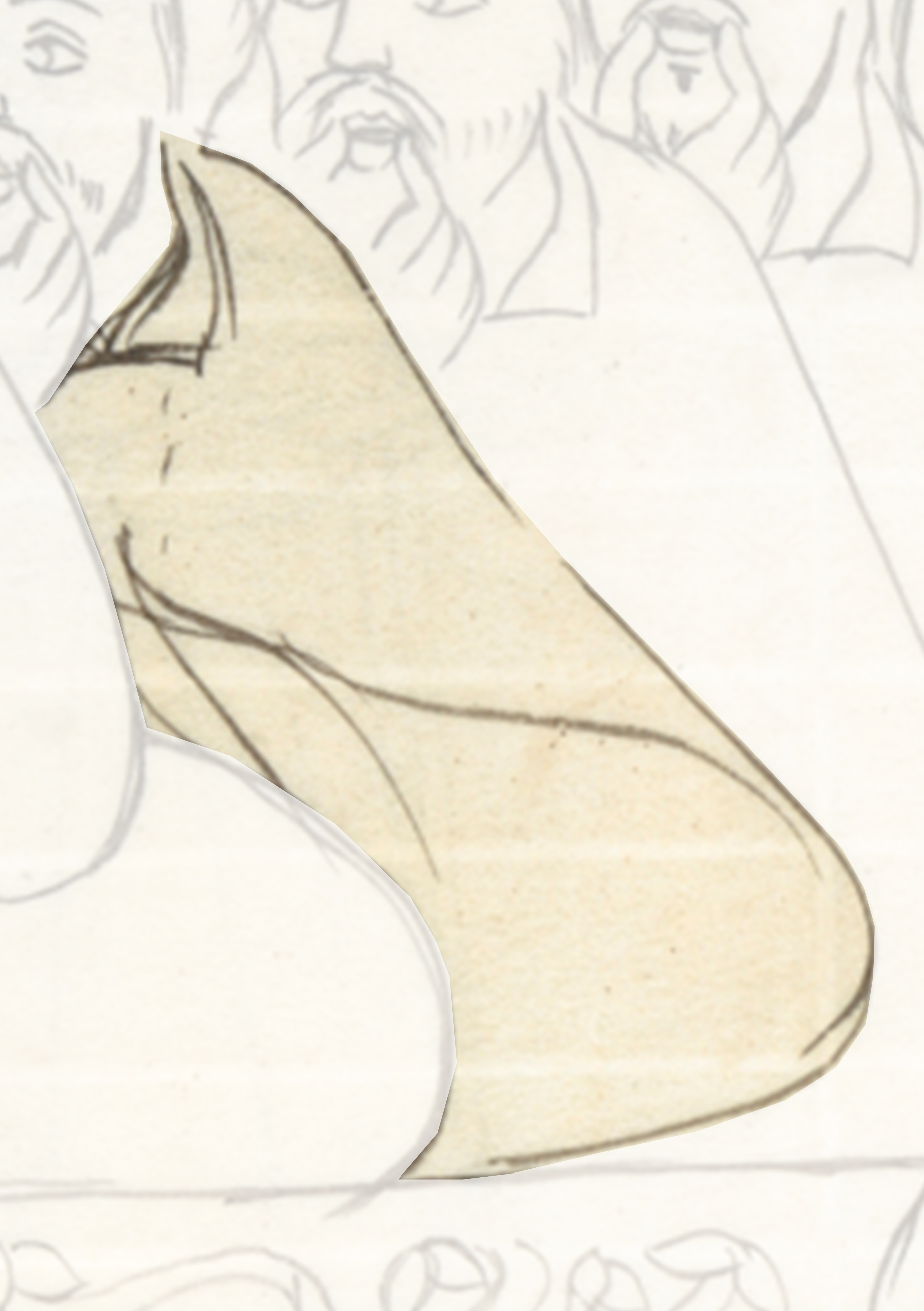 Drawing Of A Dog With A Collar