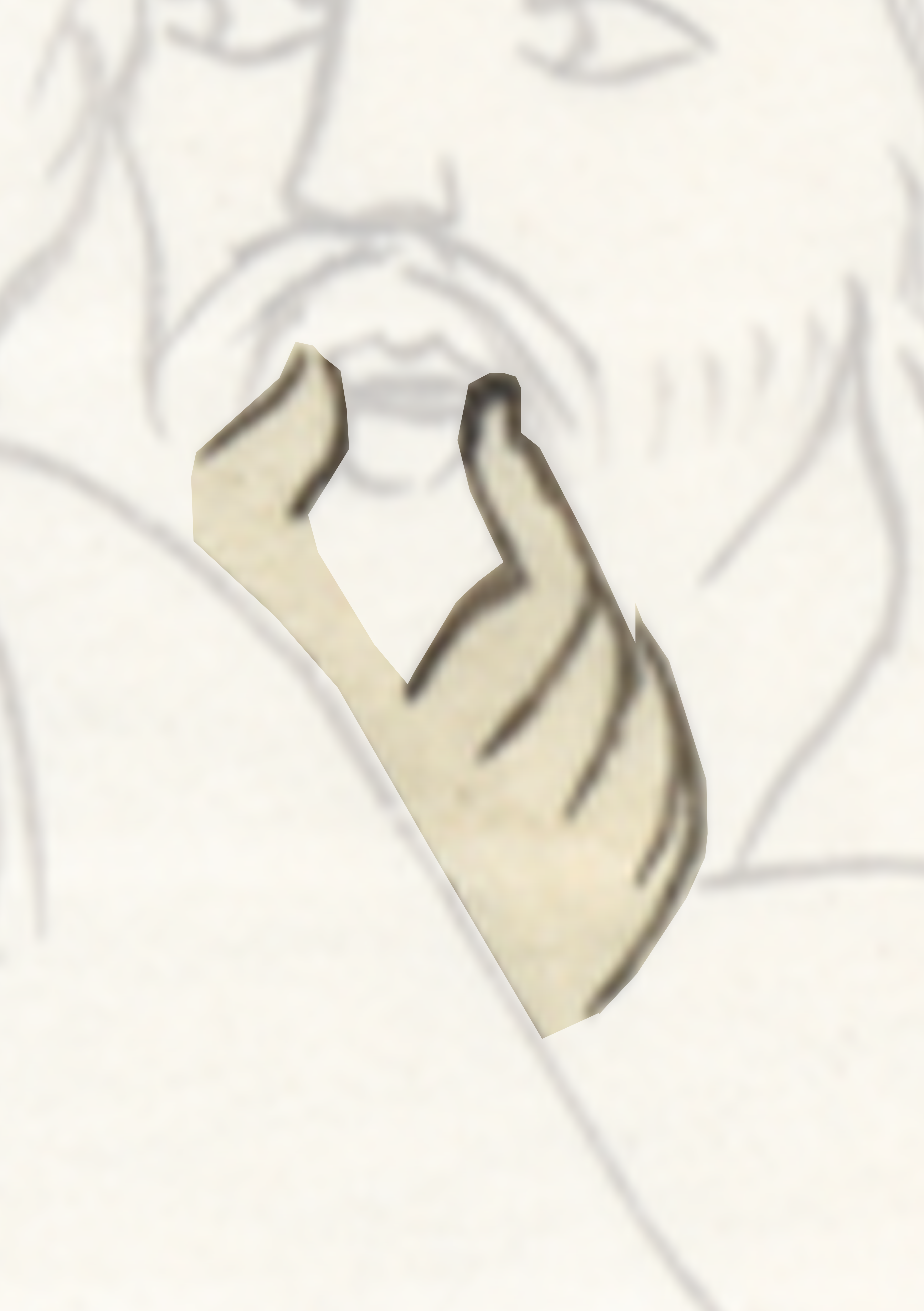 White Ring With A Black And White Design
