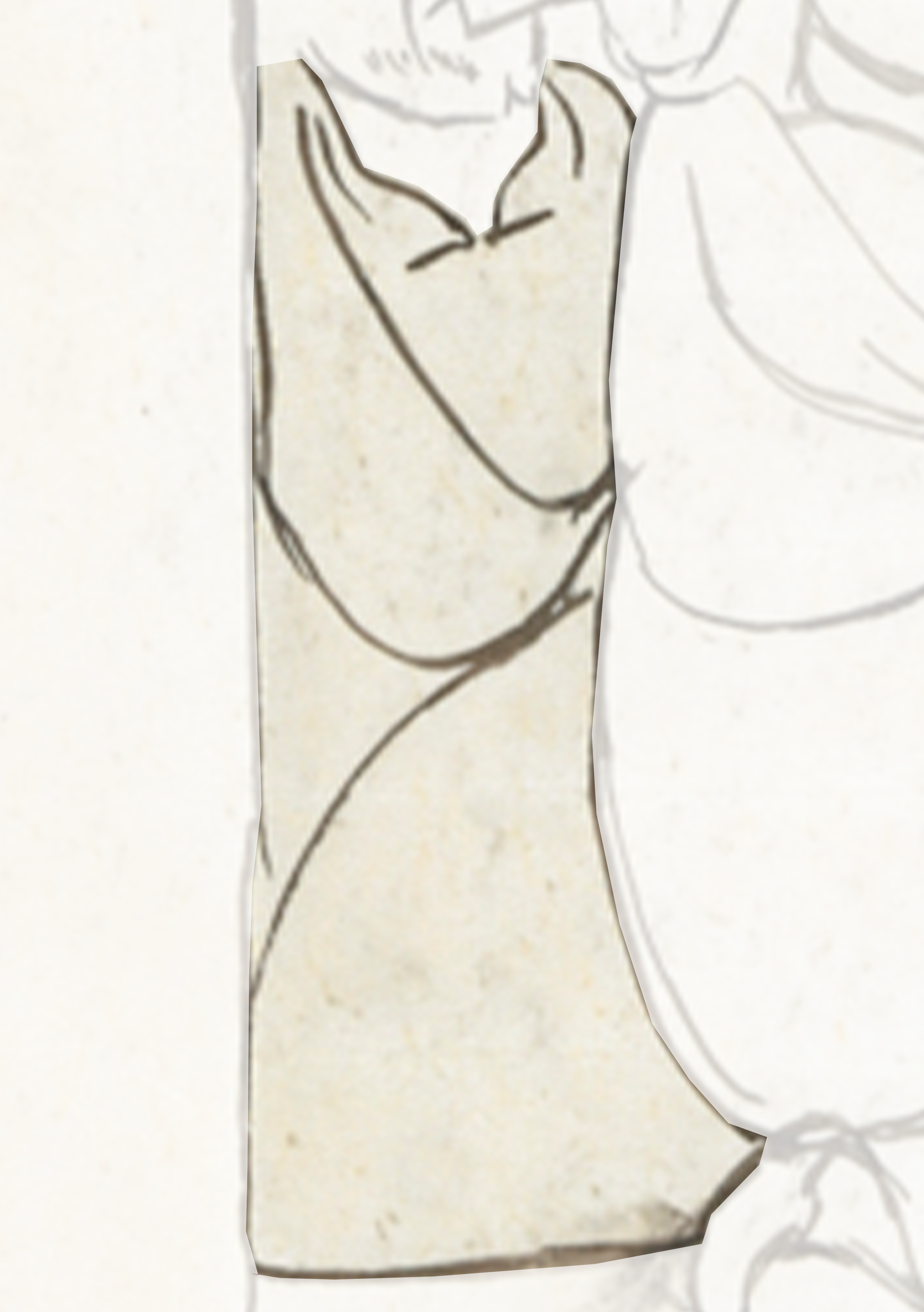 Drawing Of A Woman In A Dress