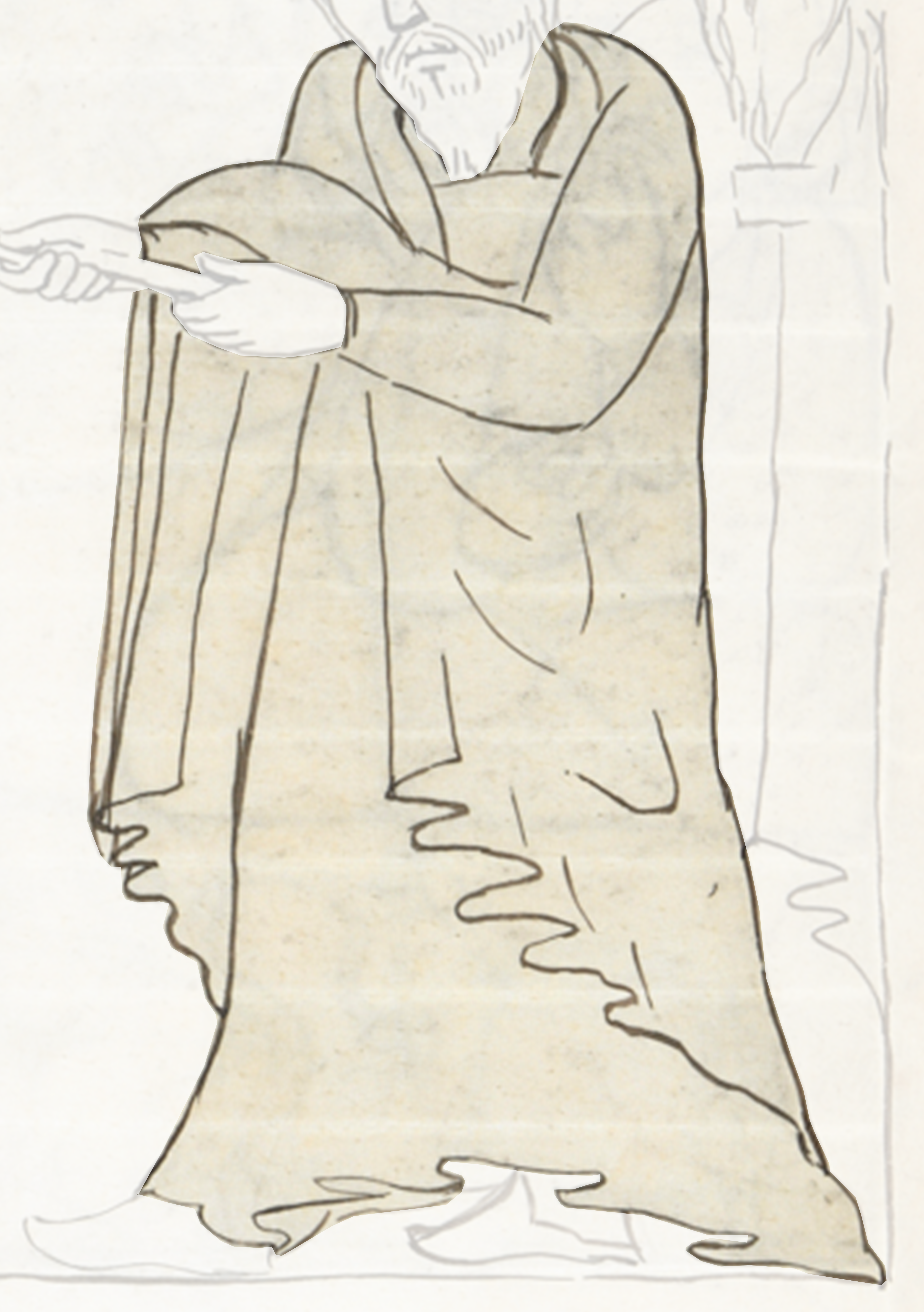 Drawing Of A Man In A Robe