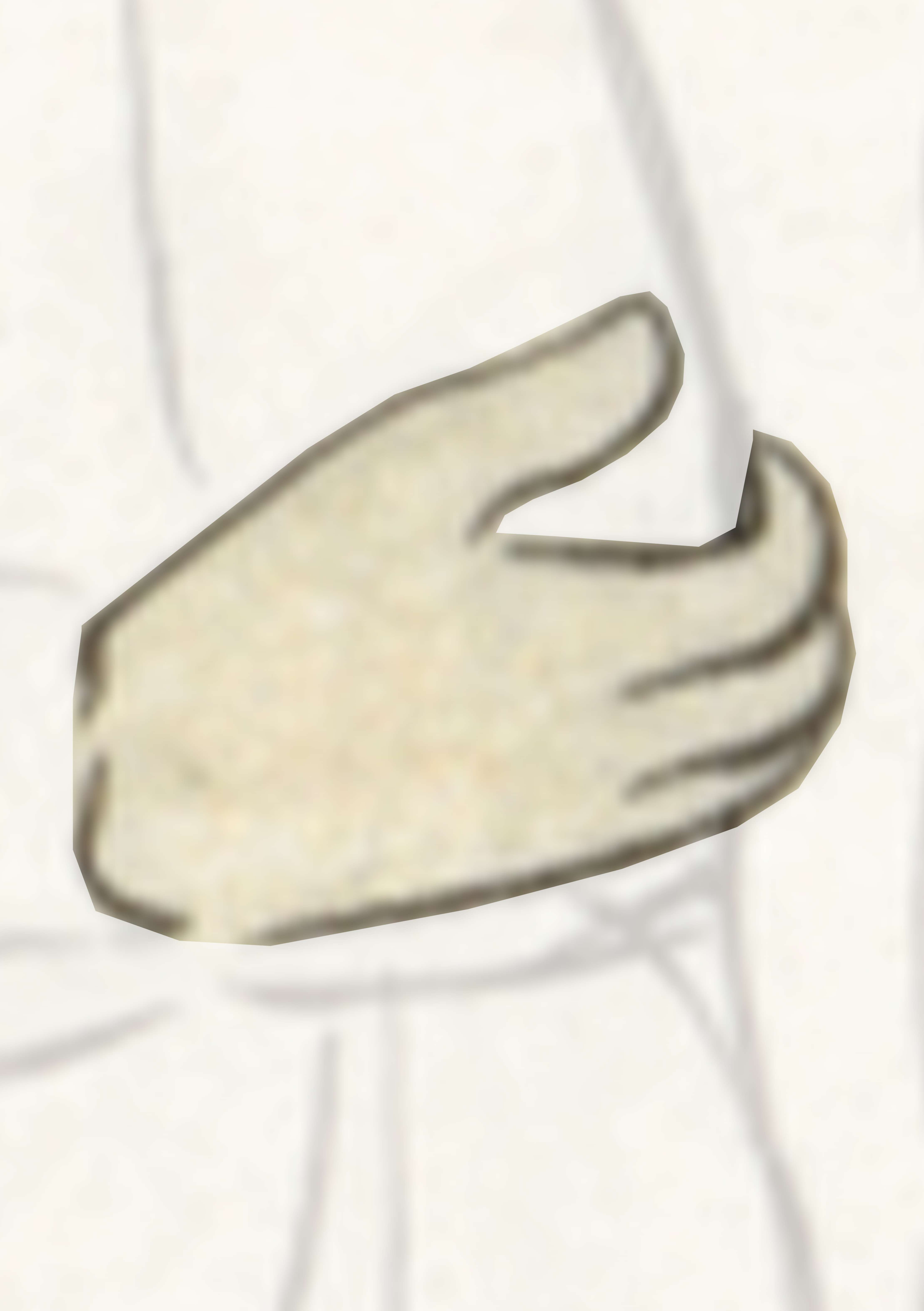 Hand Is Shown In The Middle Of A Drawing