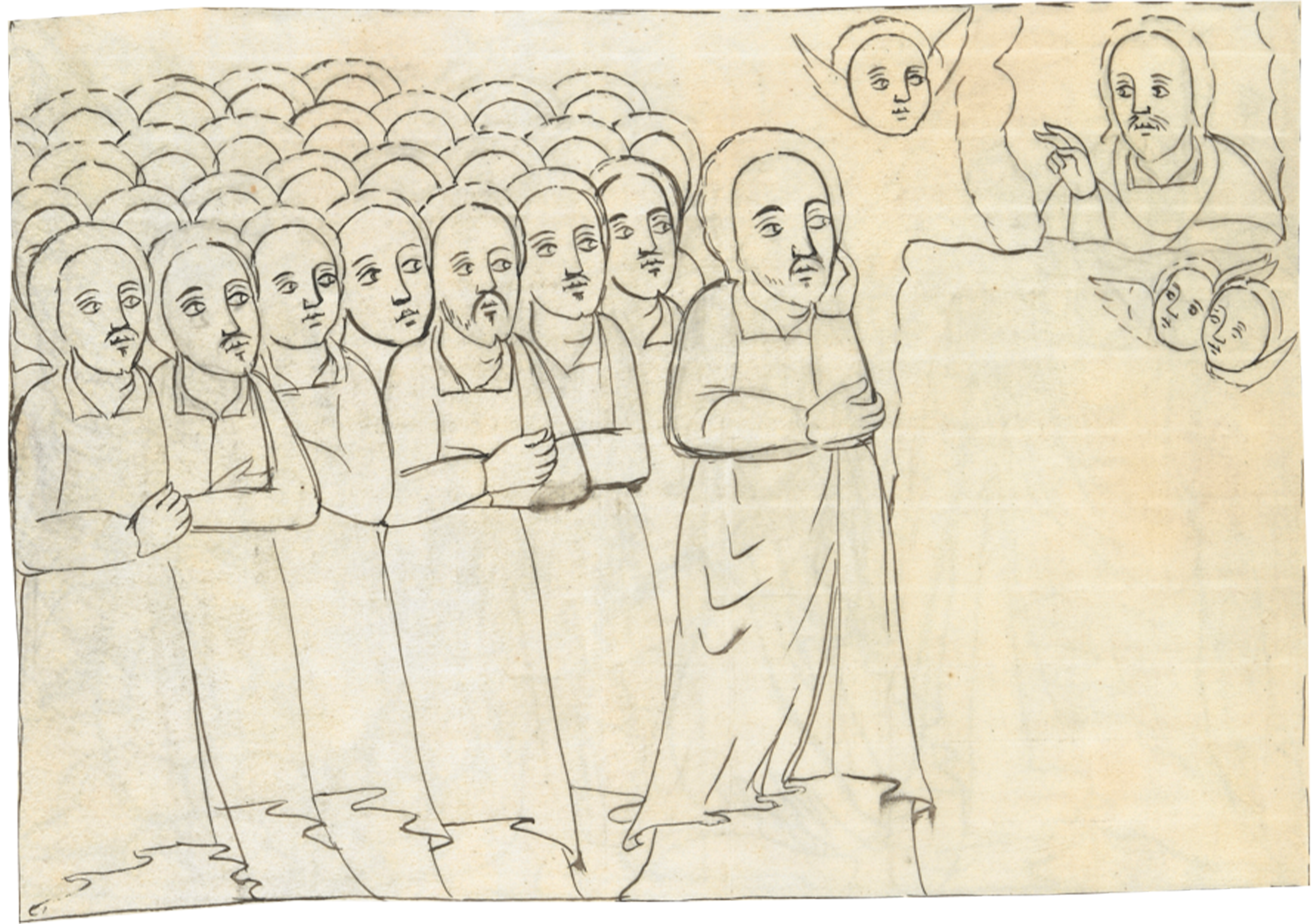 Drawing Of A Group Of People