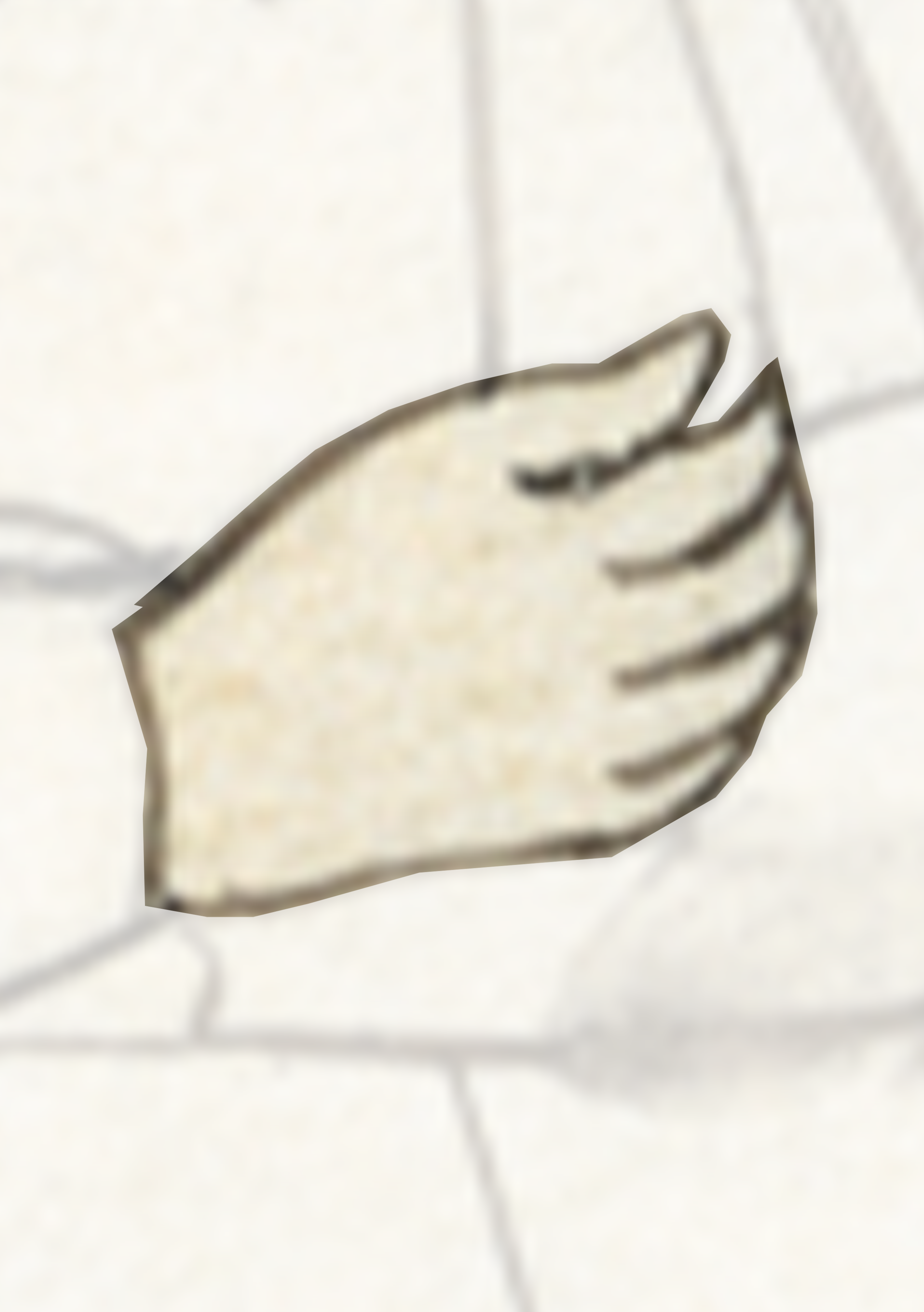 Hand Is Shown In The Middle Of A White Tile