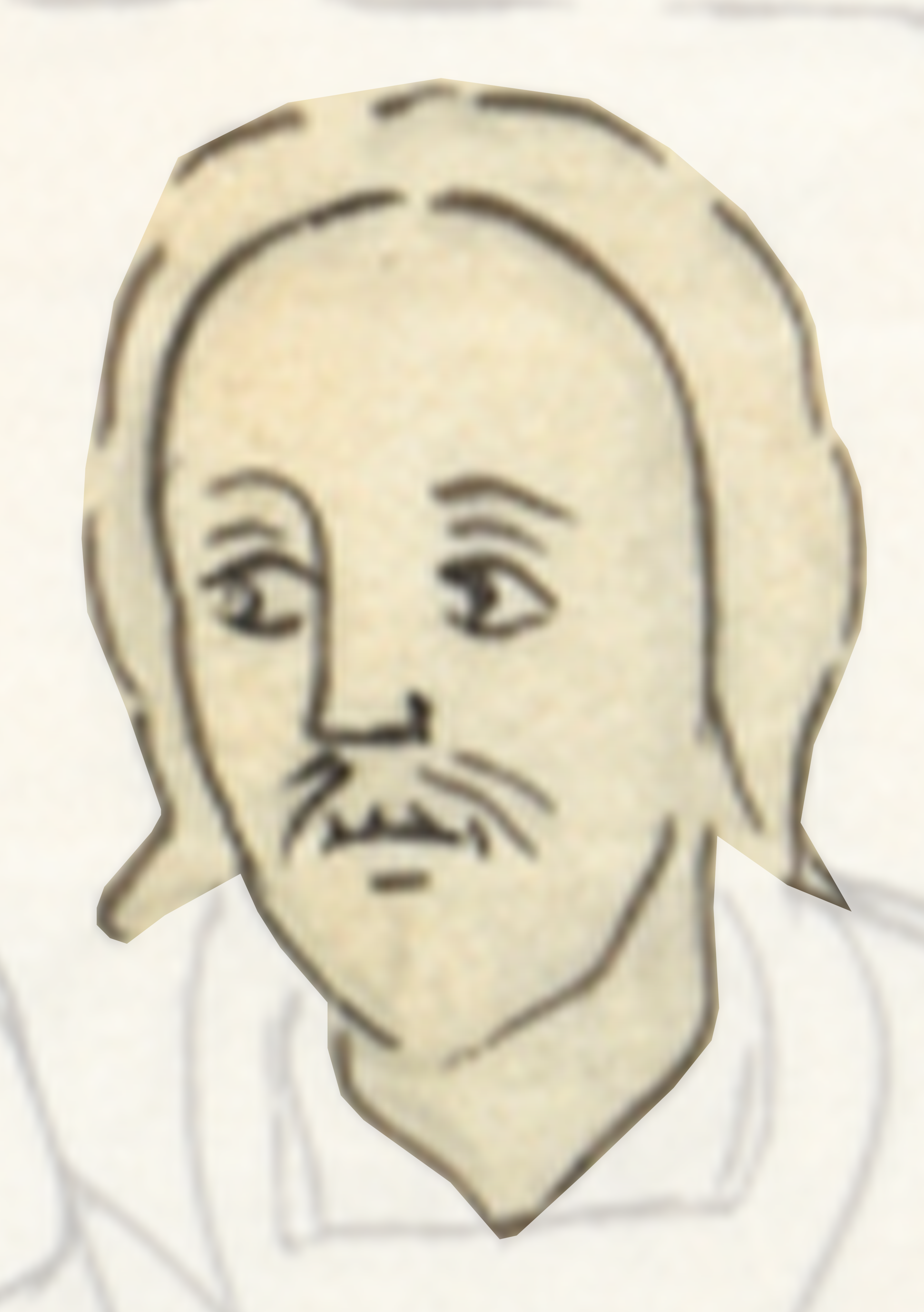 Drawing Of A Man With A Mustache