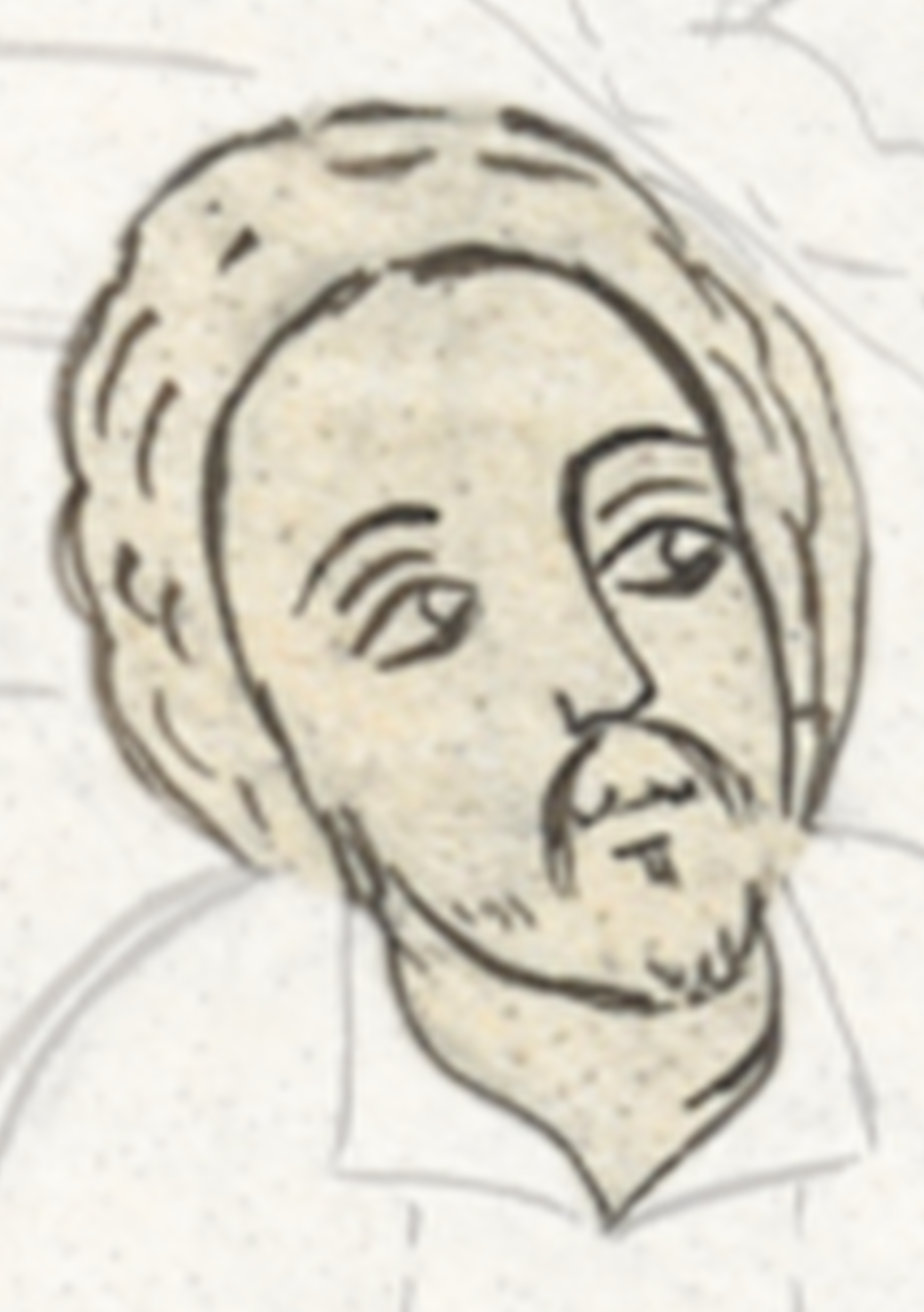 Drawing Of A Man With A Beard