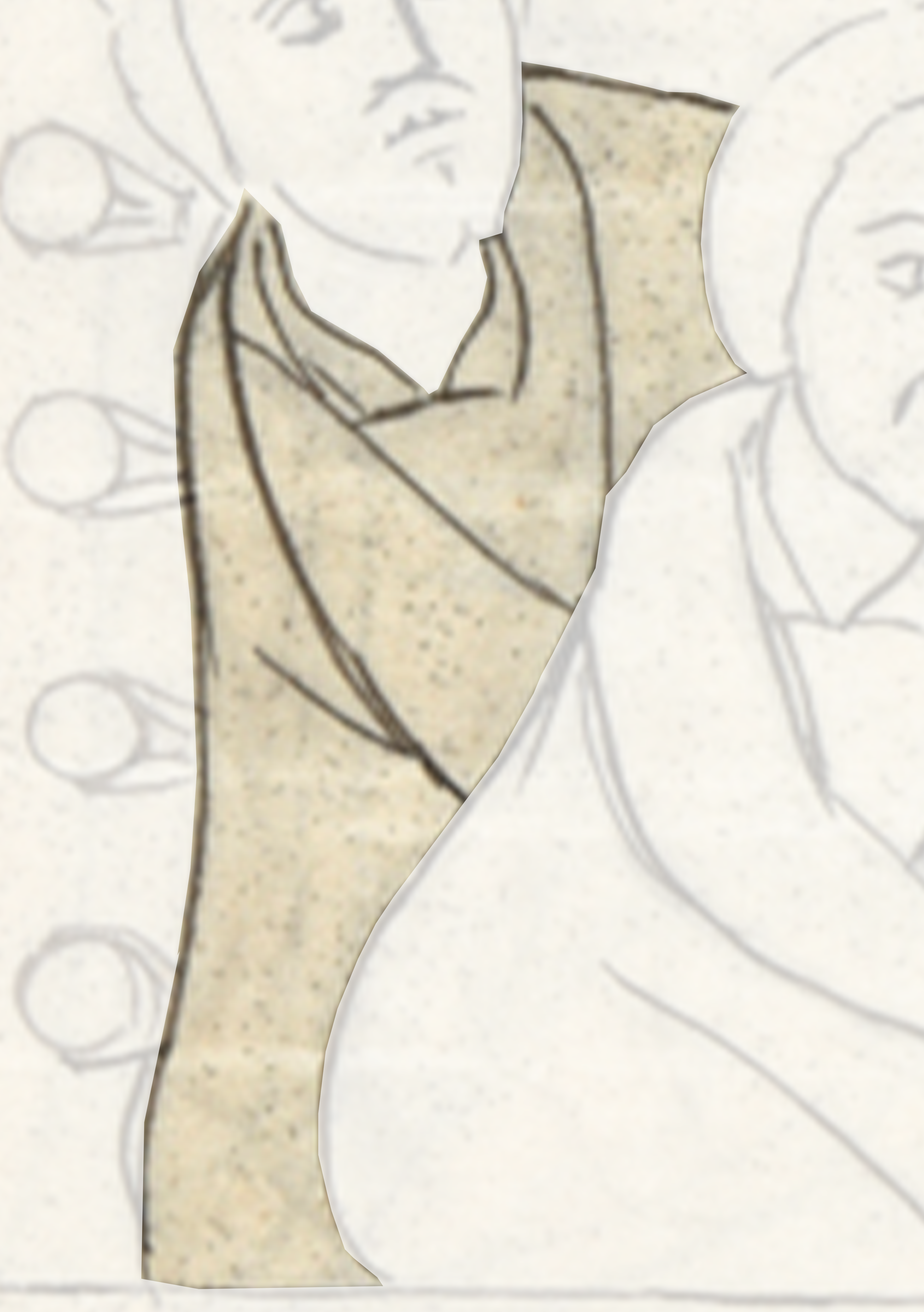 Drawing Of A Woman In A White Dress