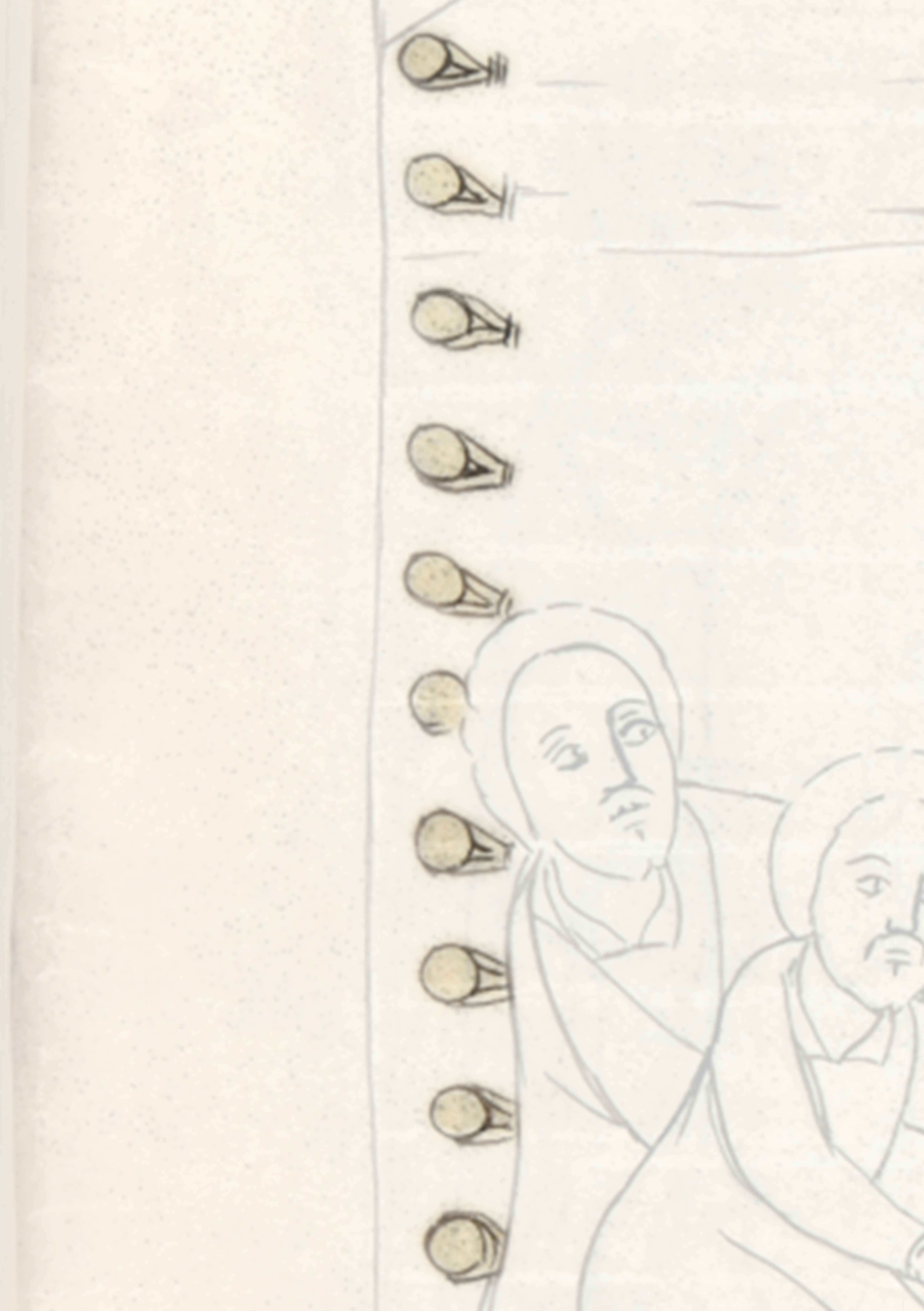 Drawing Of A Man And Woman Sitting On A Couch