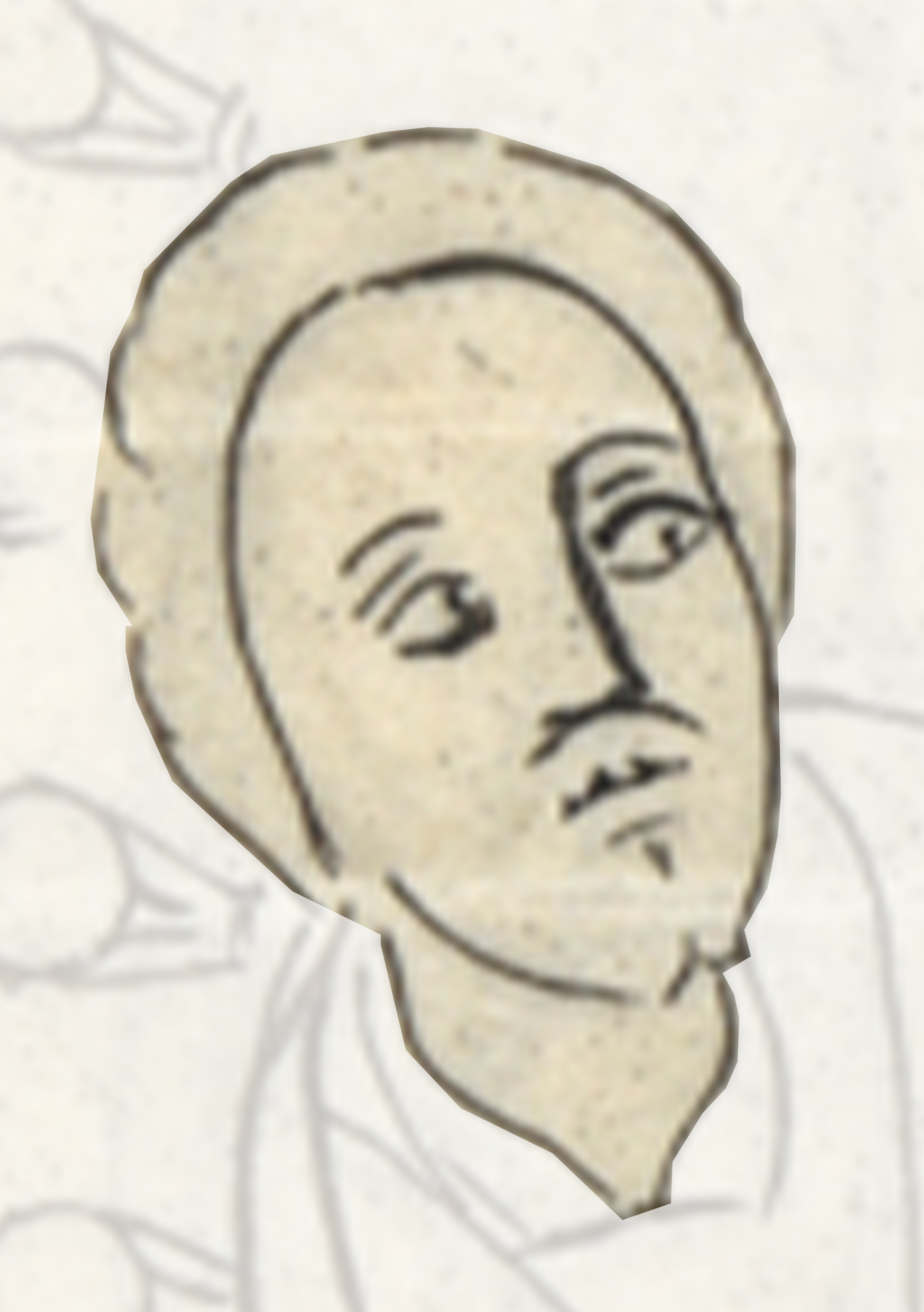 Drawing Of A Man With A Beard