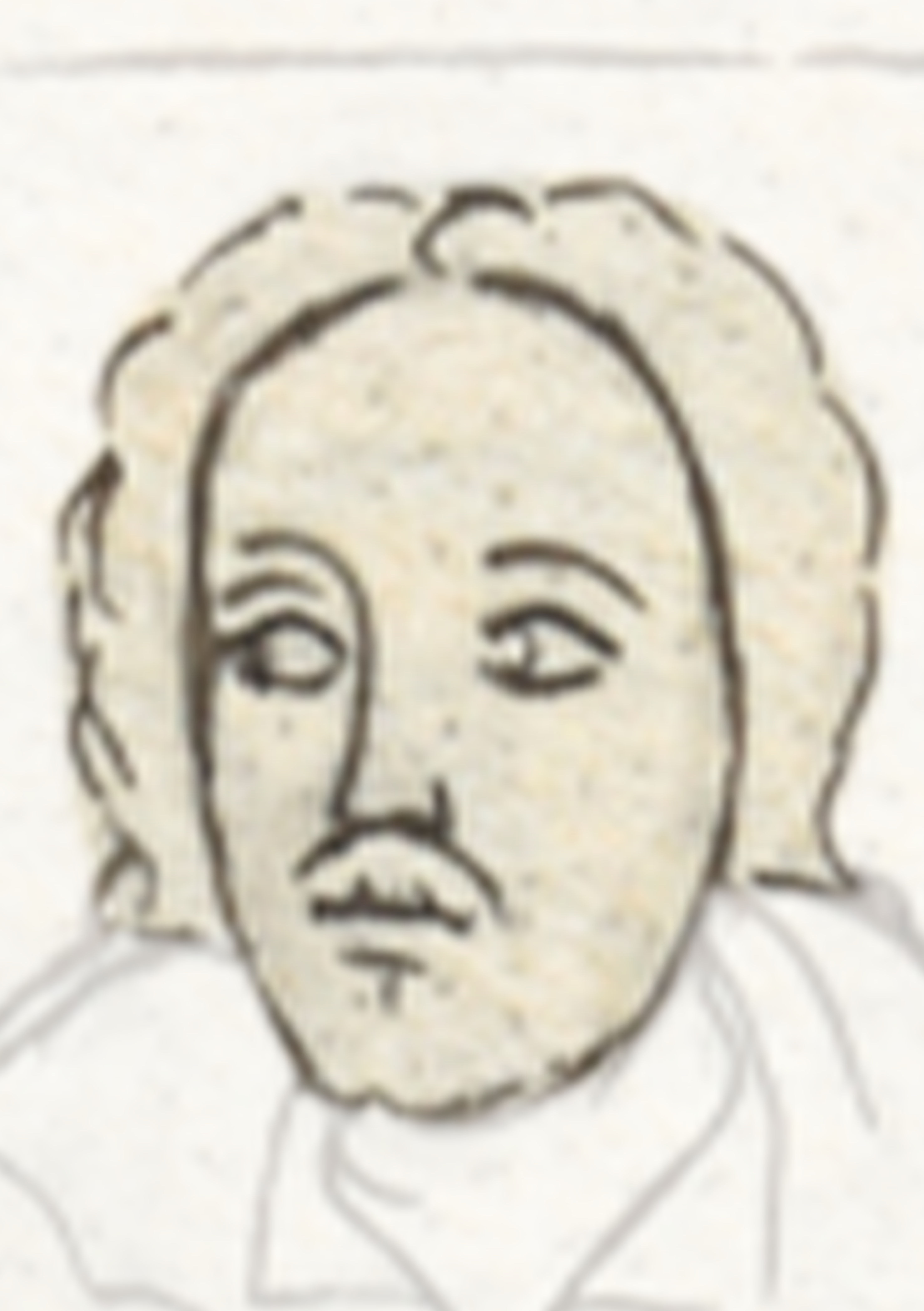 Drawing Of A Woman With A White Shirt