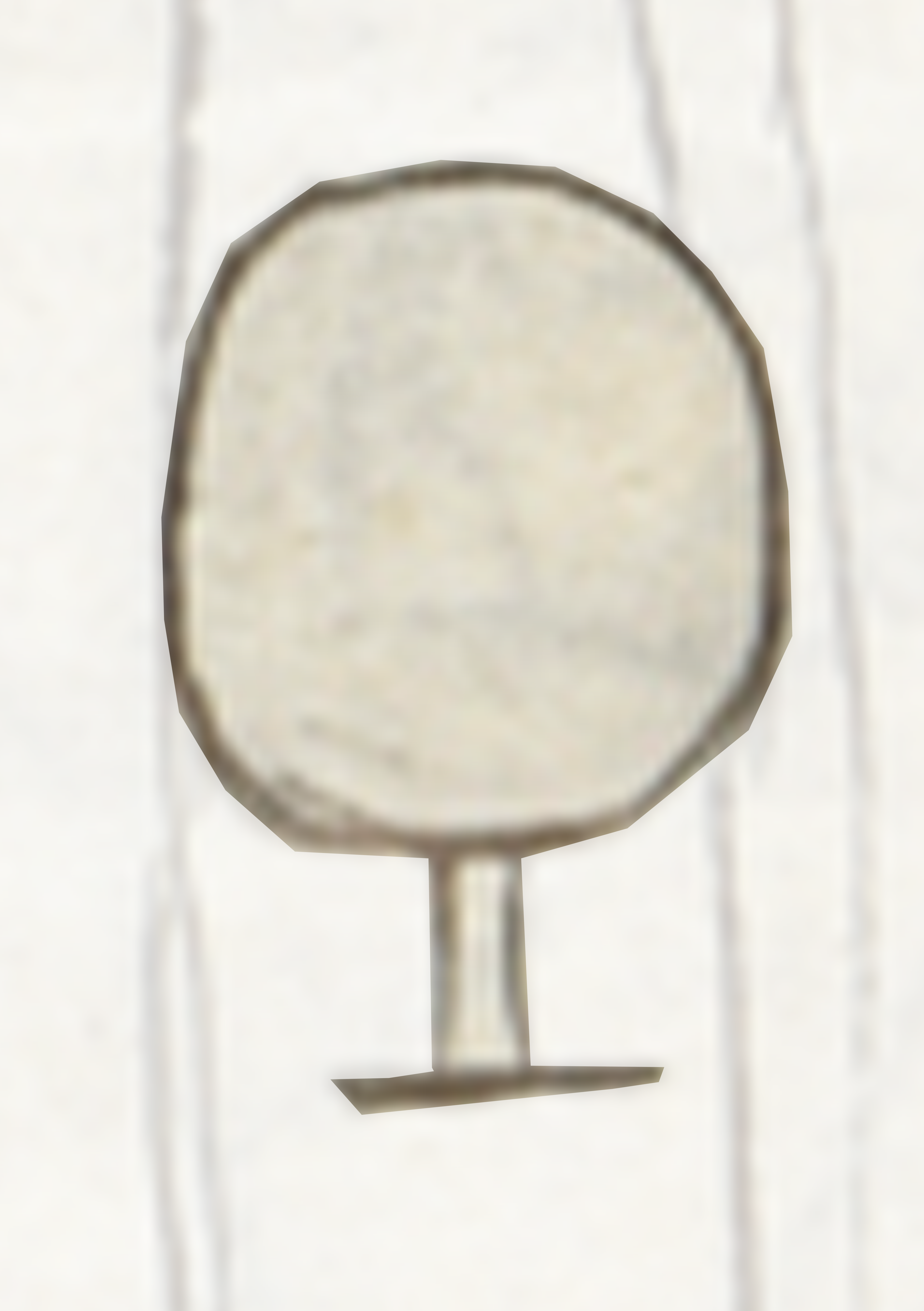 White Object With A Black Object On It
