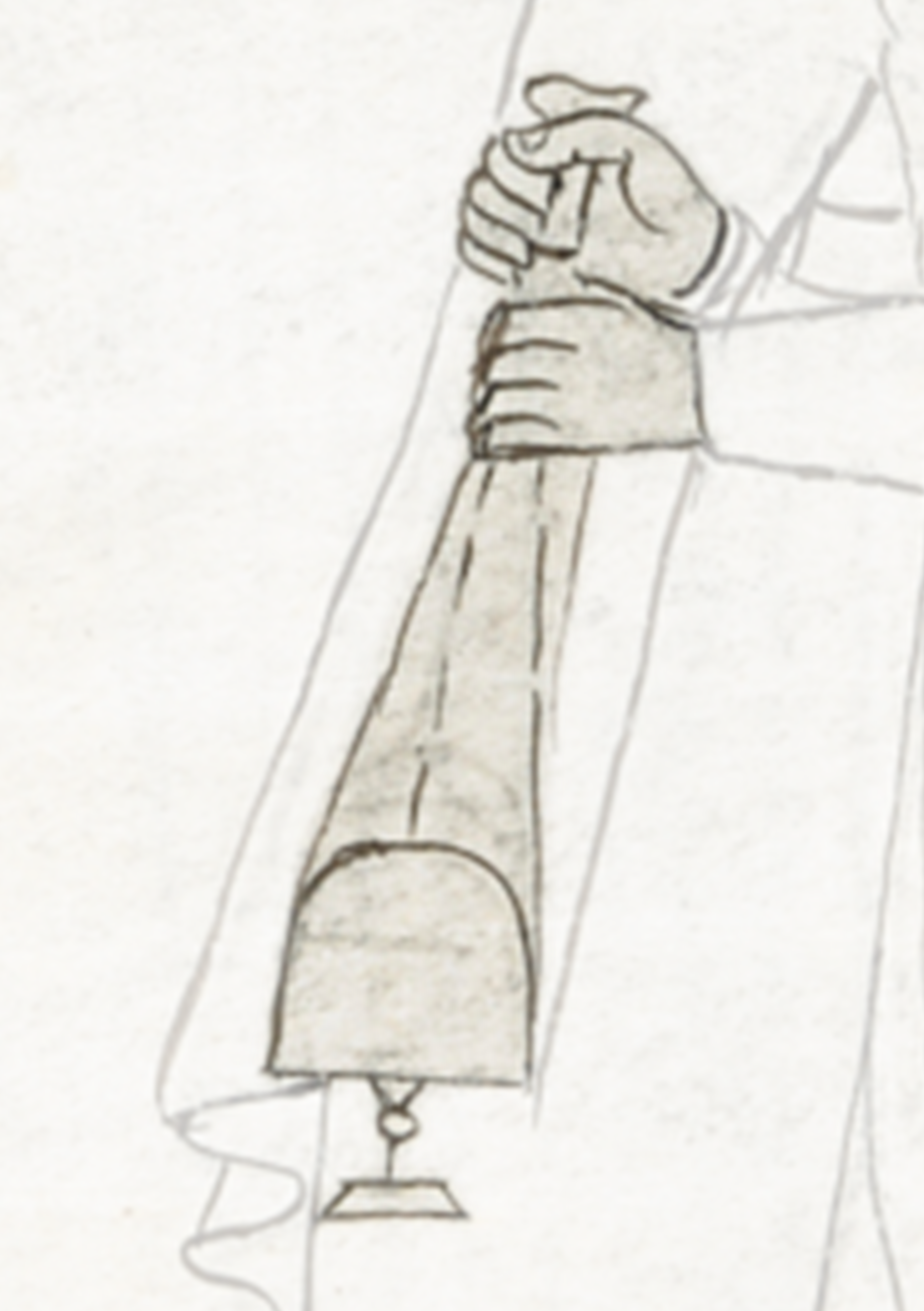 Drawing Of A Man Holding A Dog