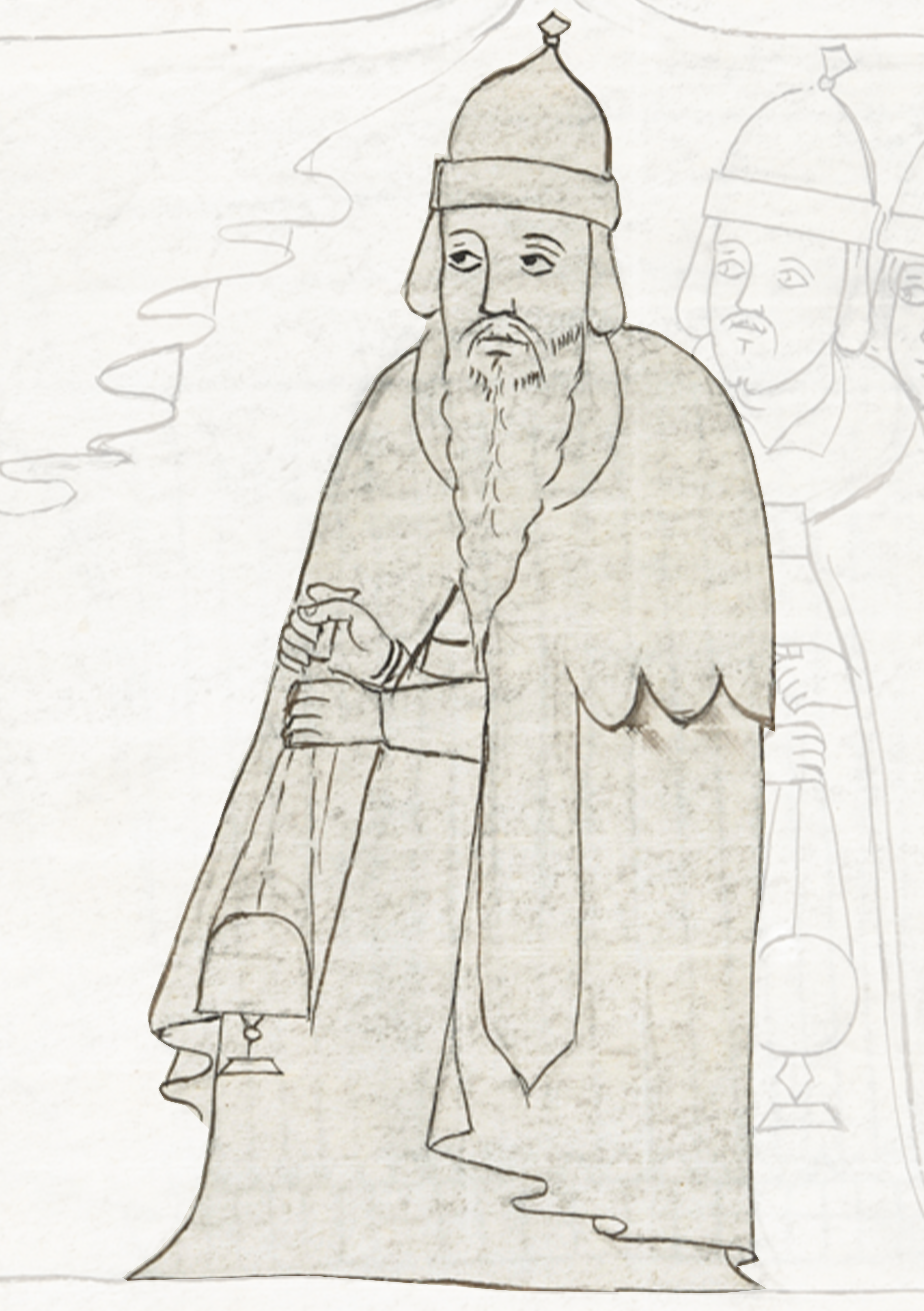 Drawing Of A Man In A Robe