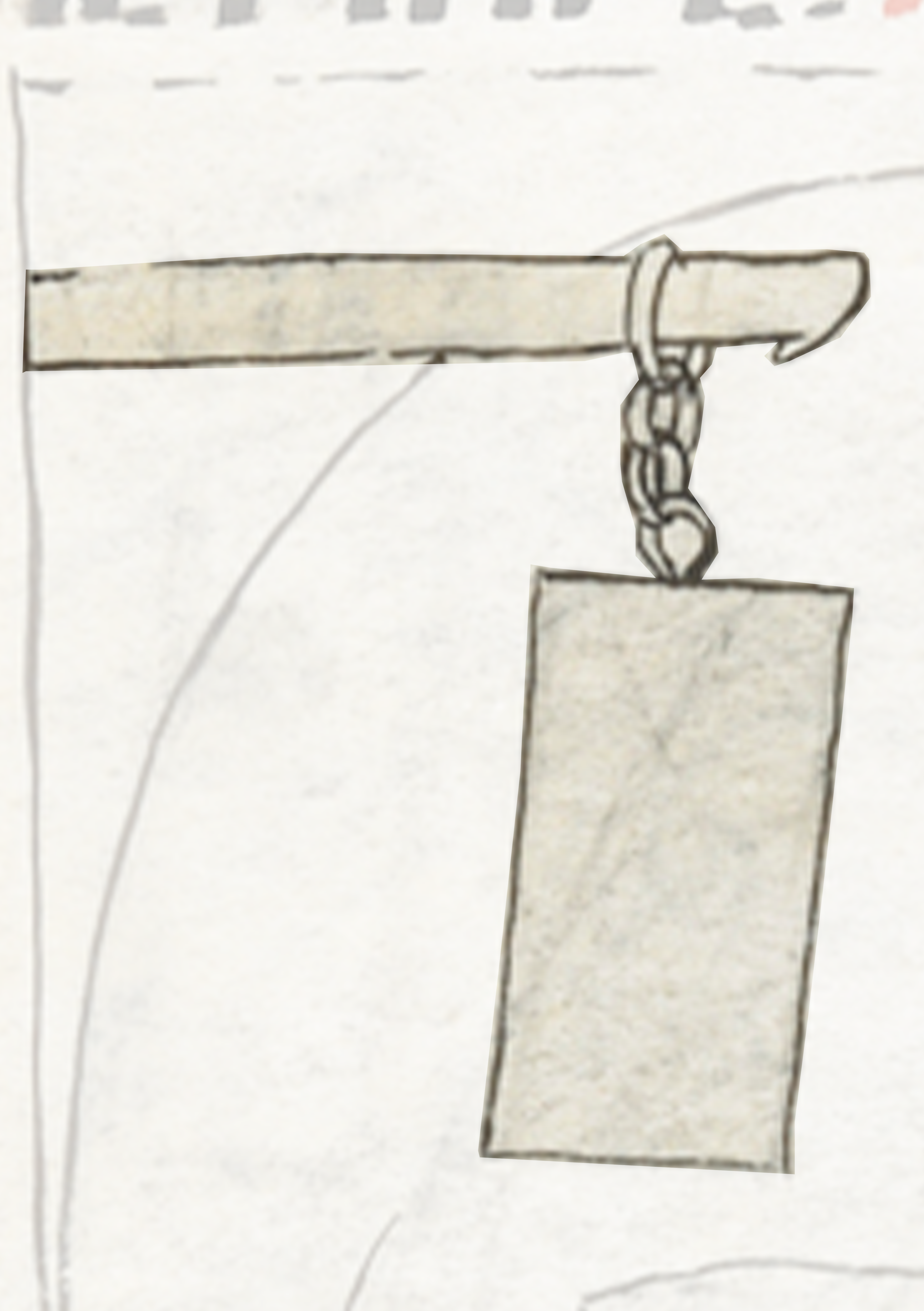 Drawing Of A Man With A Tie And A Tag