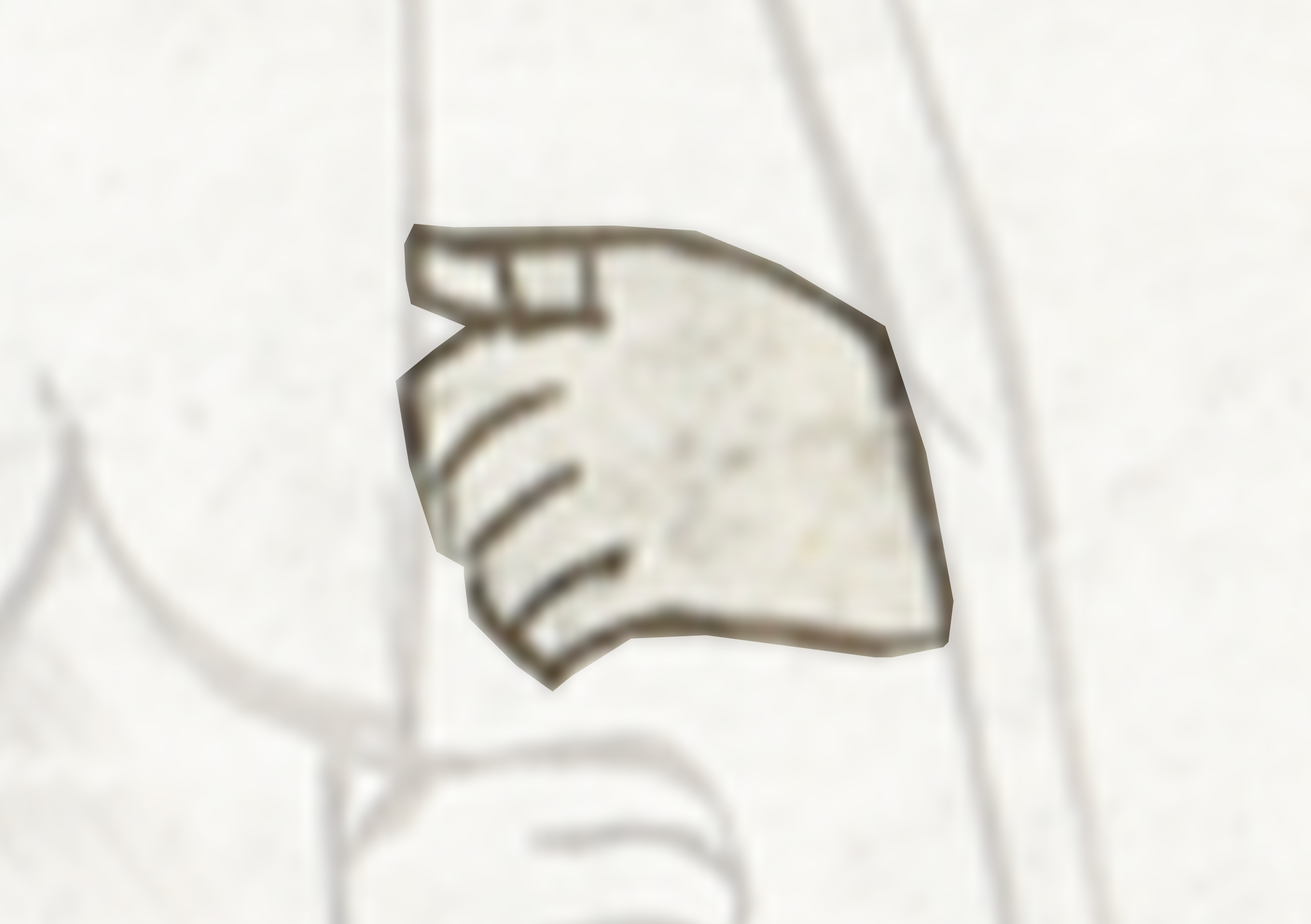 Drawing Of A Hand Holding A Piece Of Paper