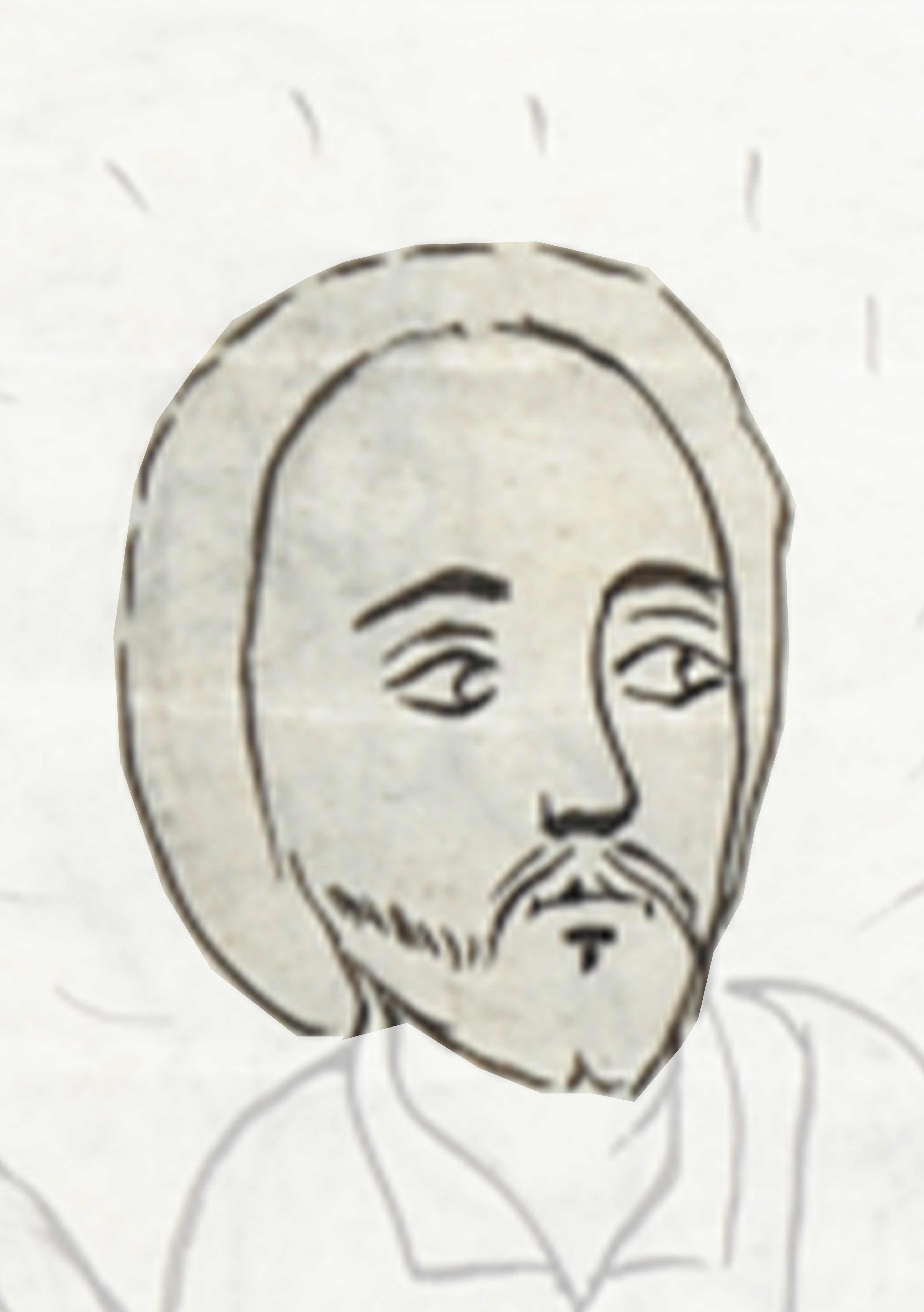 Drawing Of A Man With A Beard