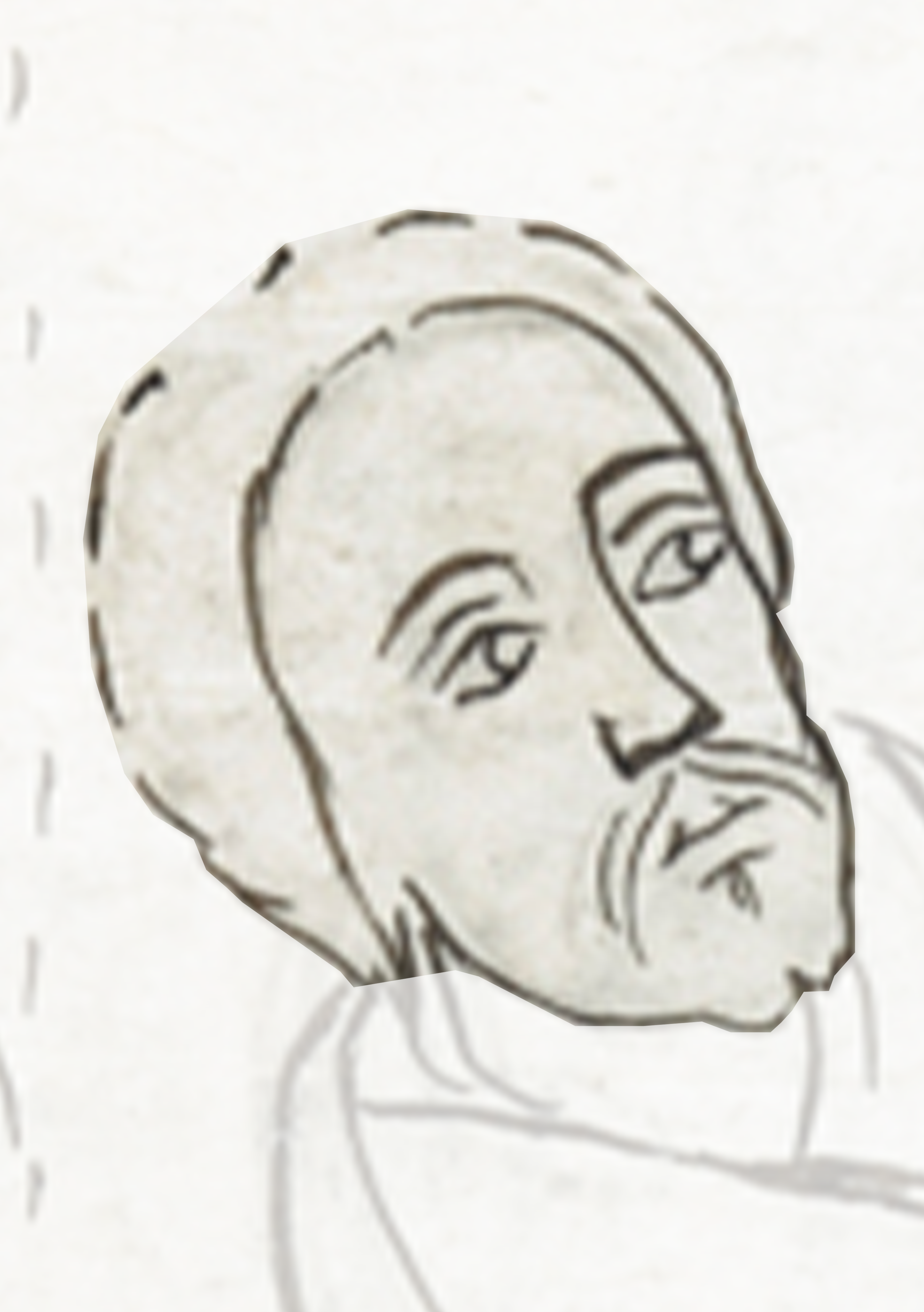Drawing Of A Man With A Beard