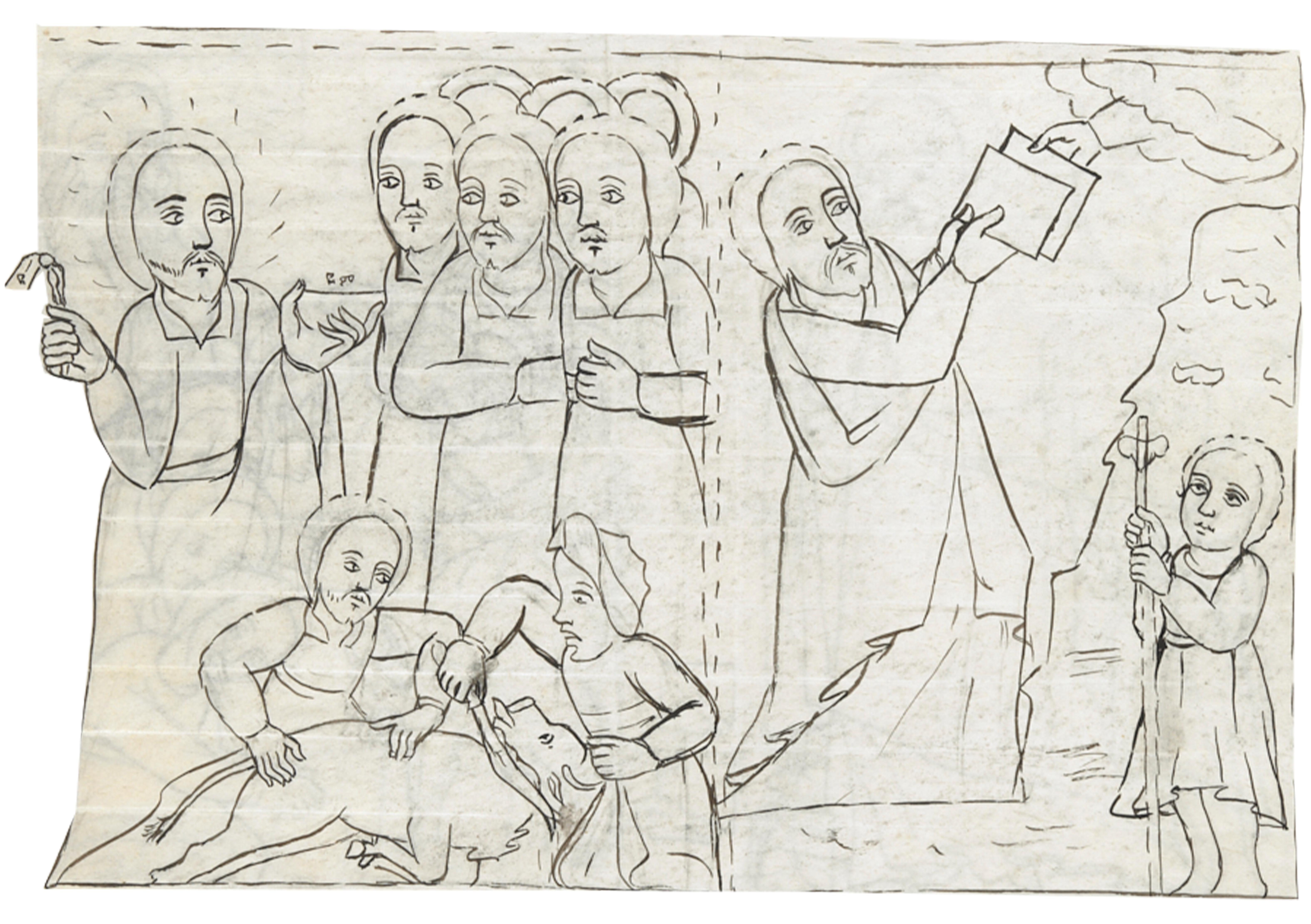 Drawing Of A Group Of People