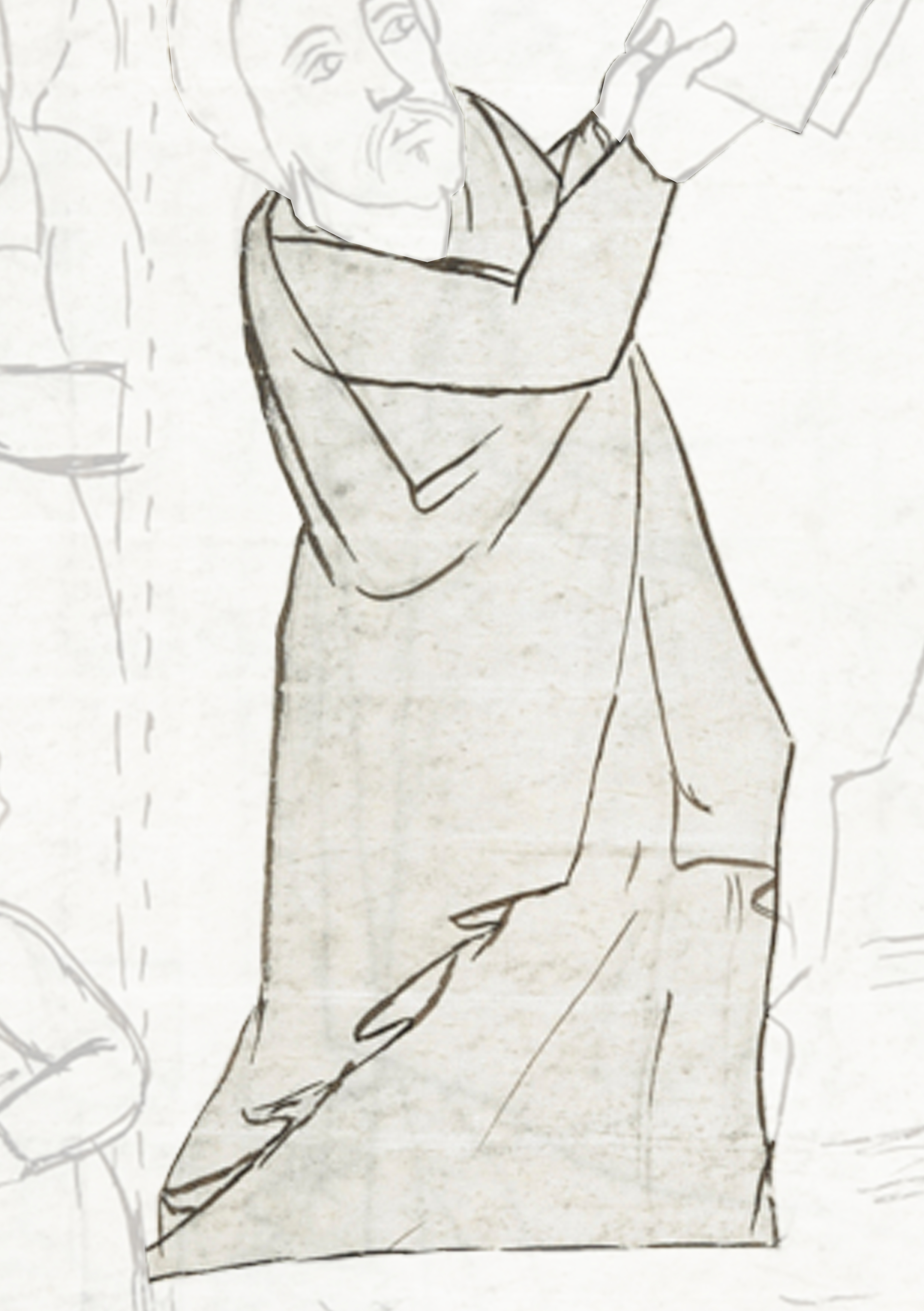 Drawing Of A Man In A Robe