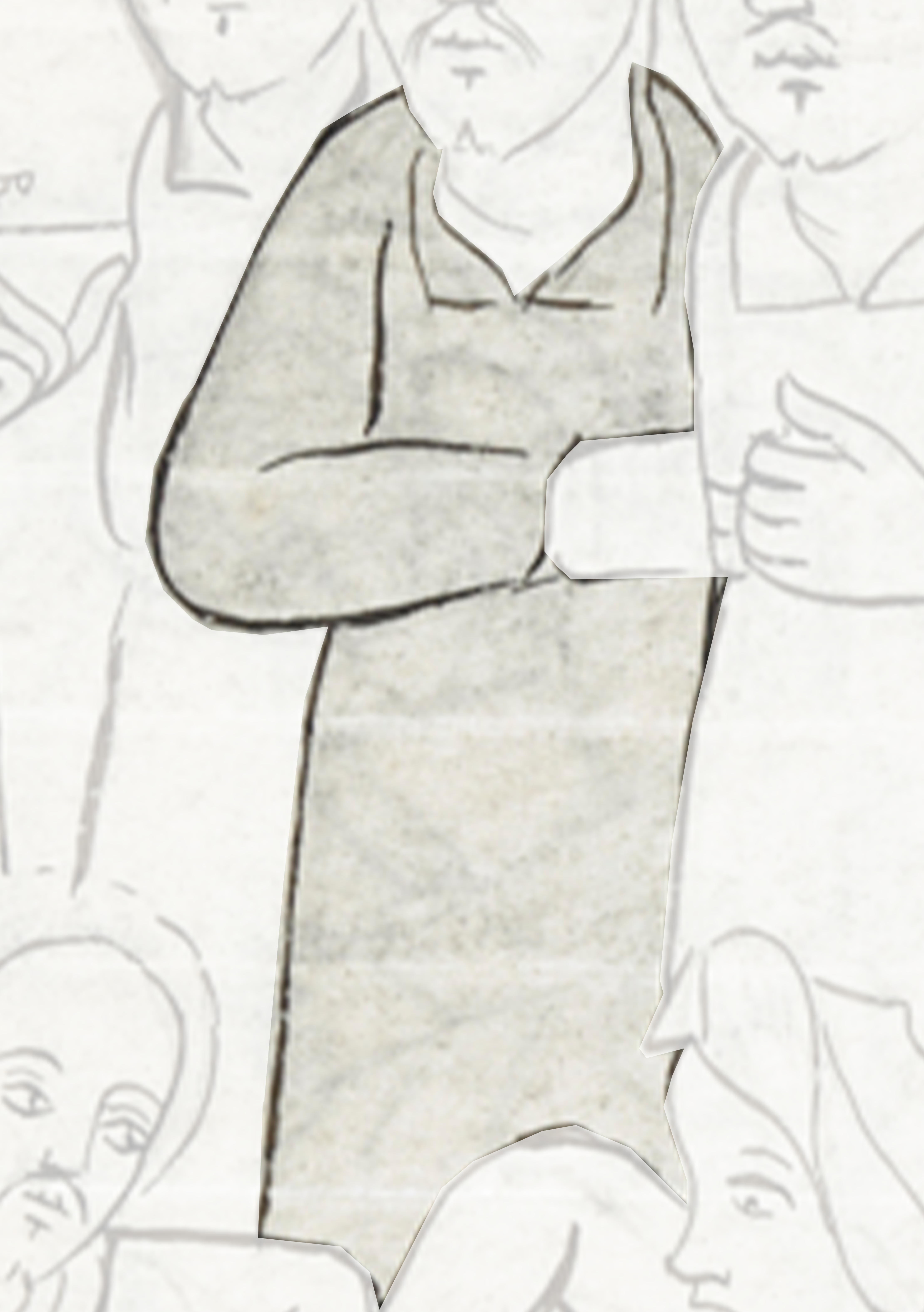 Drawing Of A Man With Arms Crossed