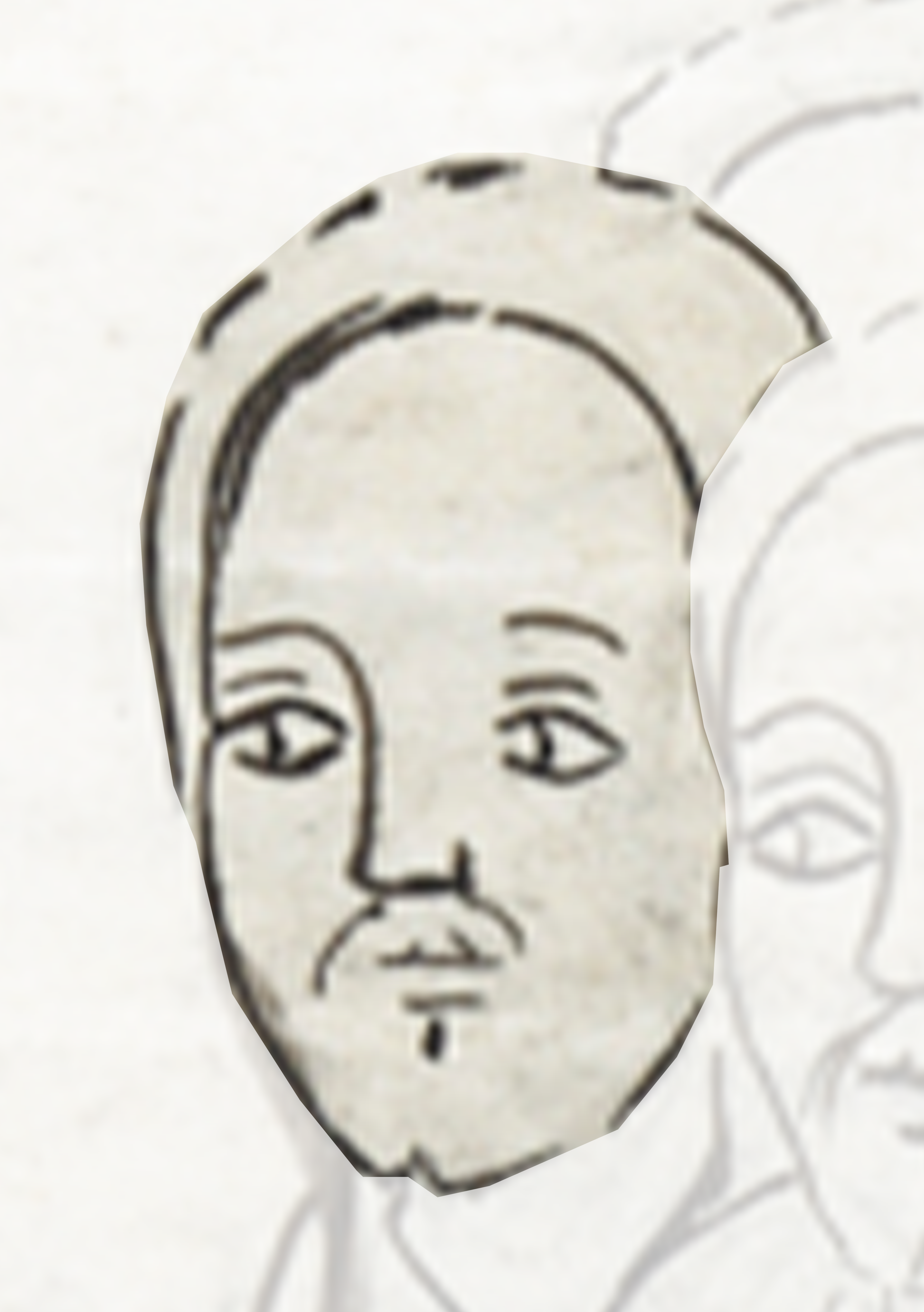 Drawing Of A Man With A Beard
