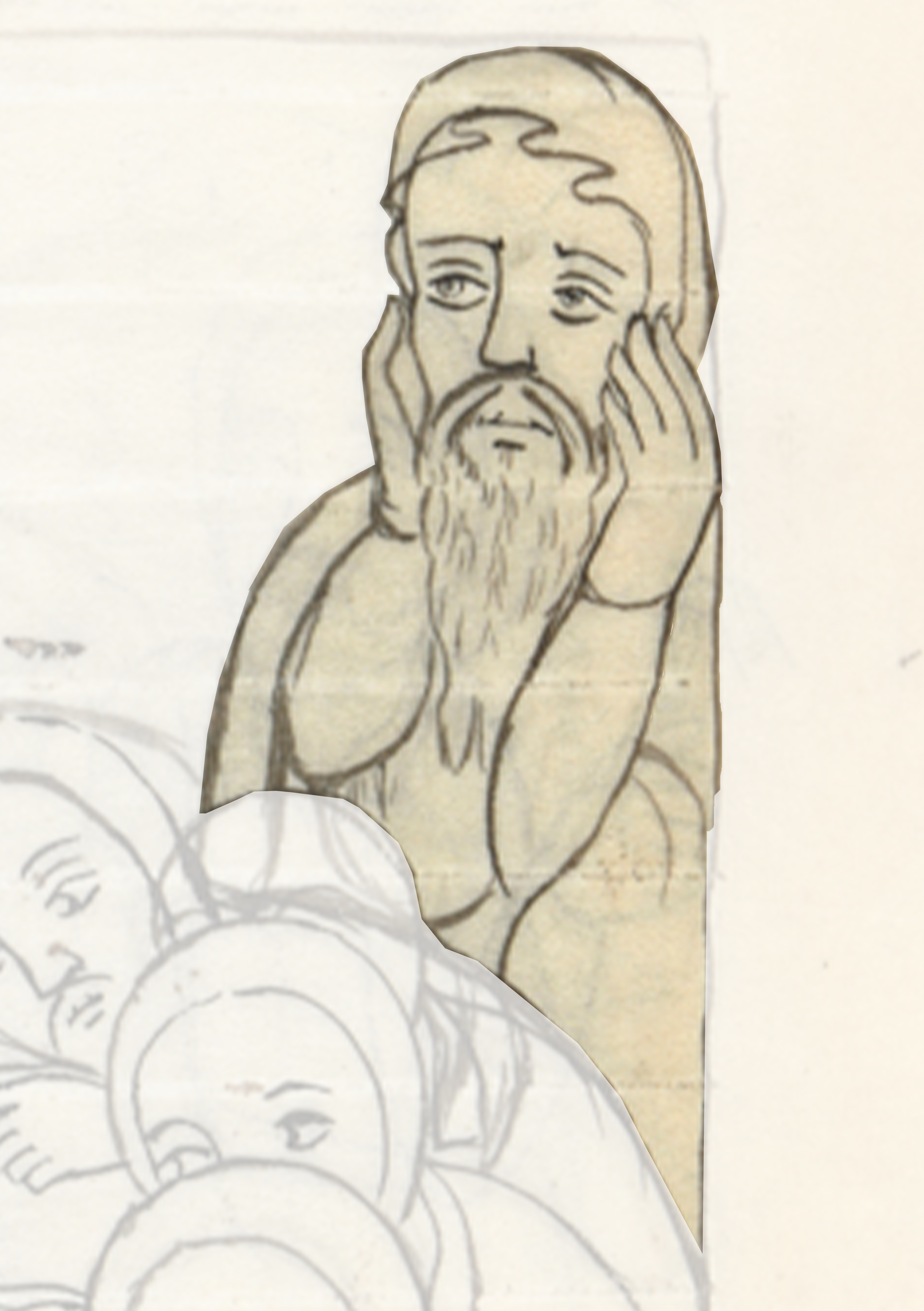 Drawing Of A Man With A Beard