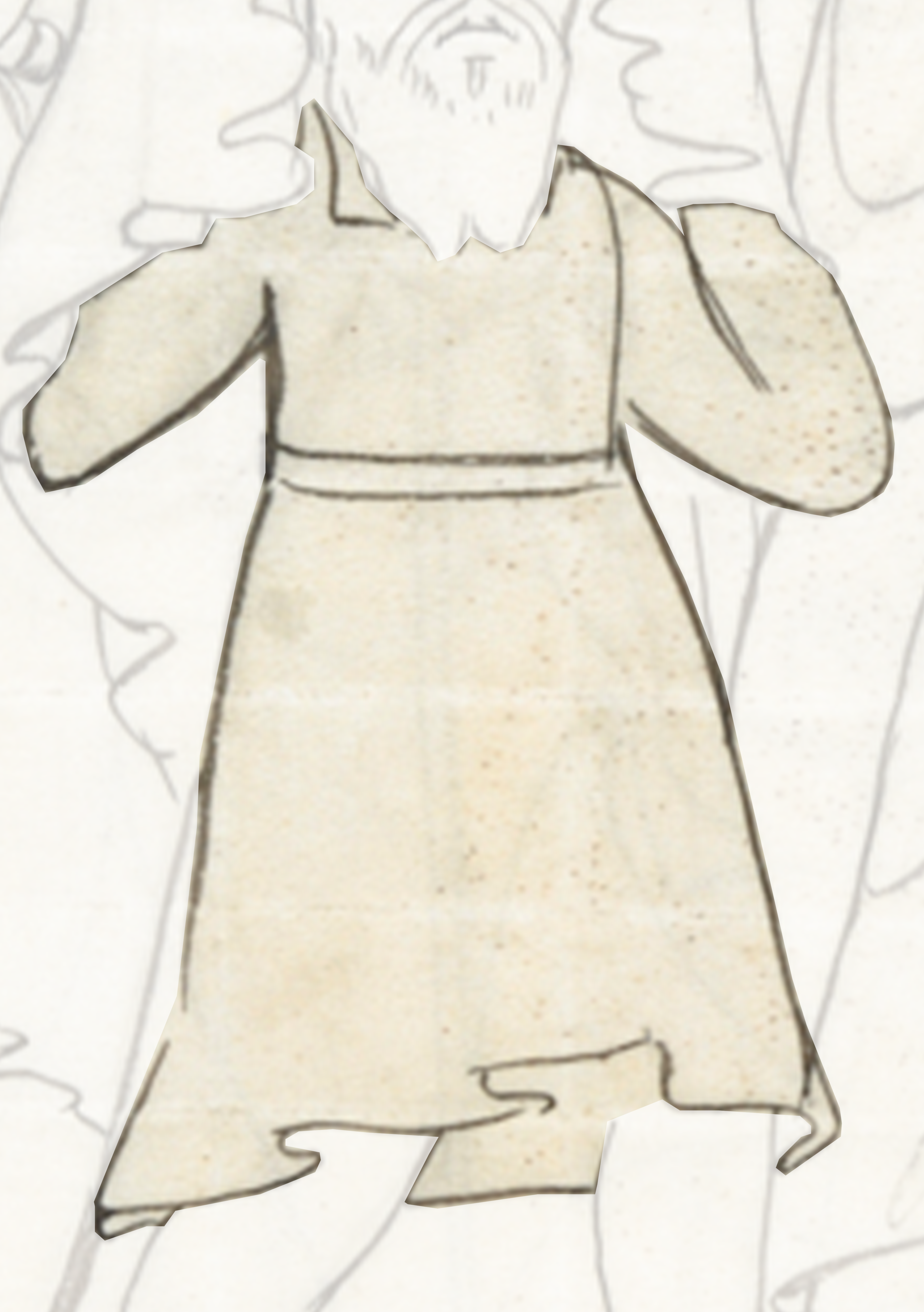Drawing Of A Man In A White Robe