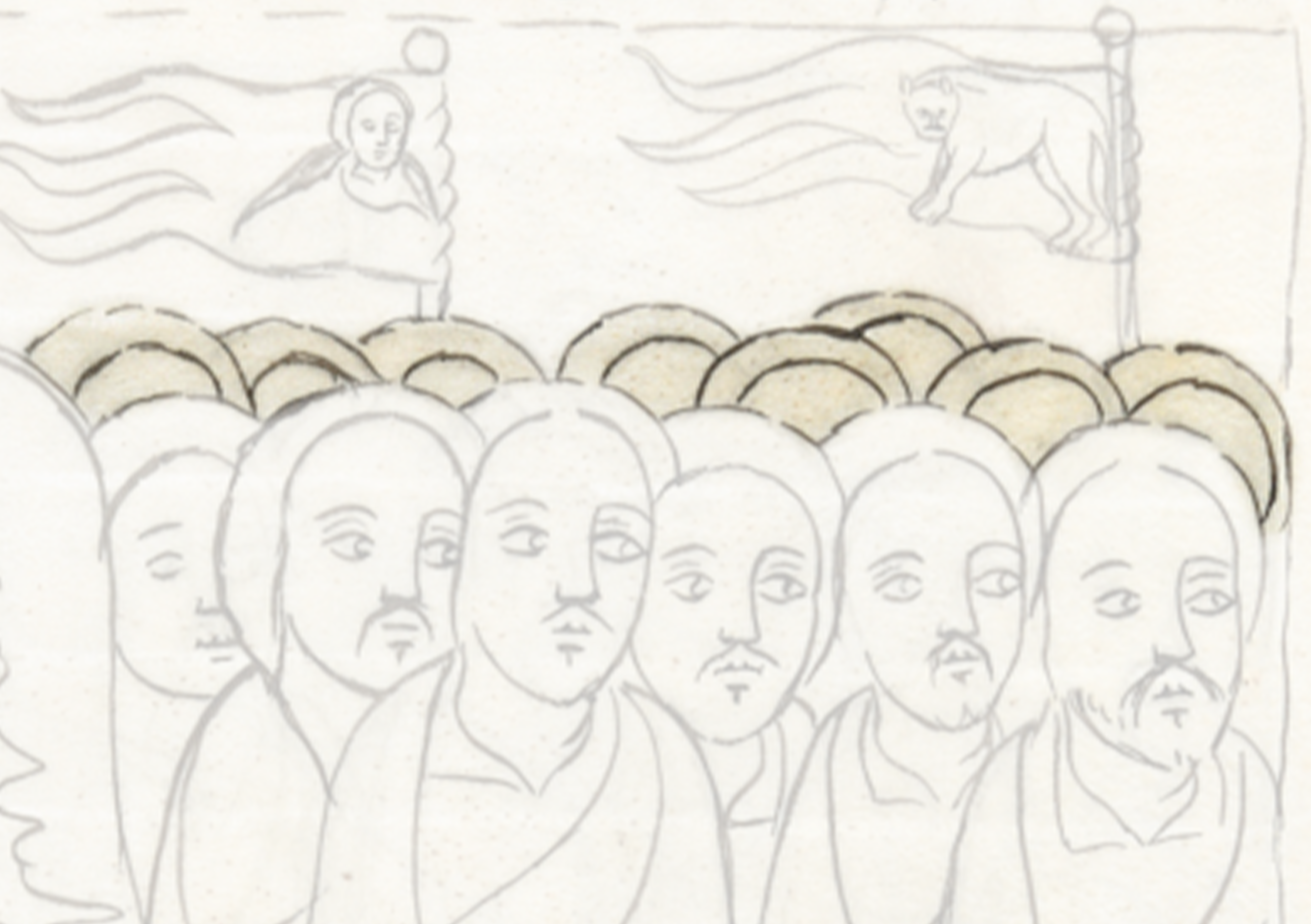 Drawing Of A Group Of People