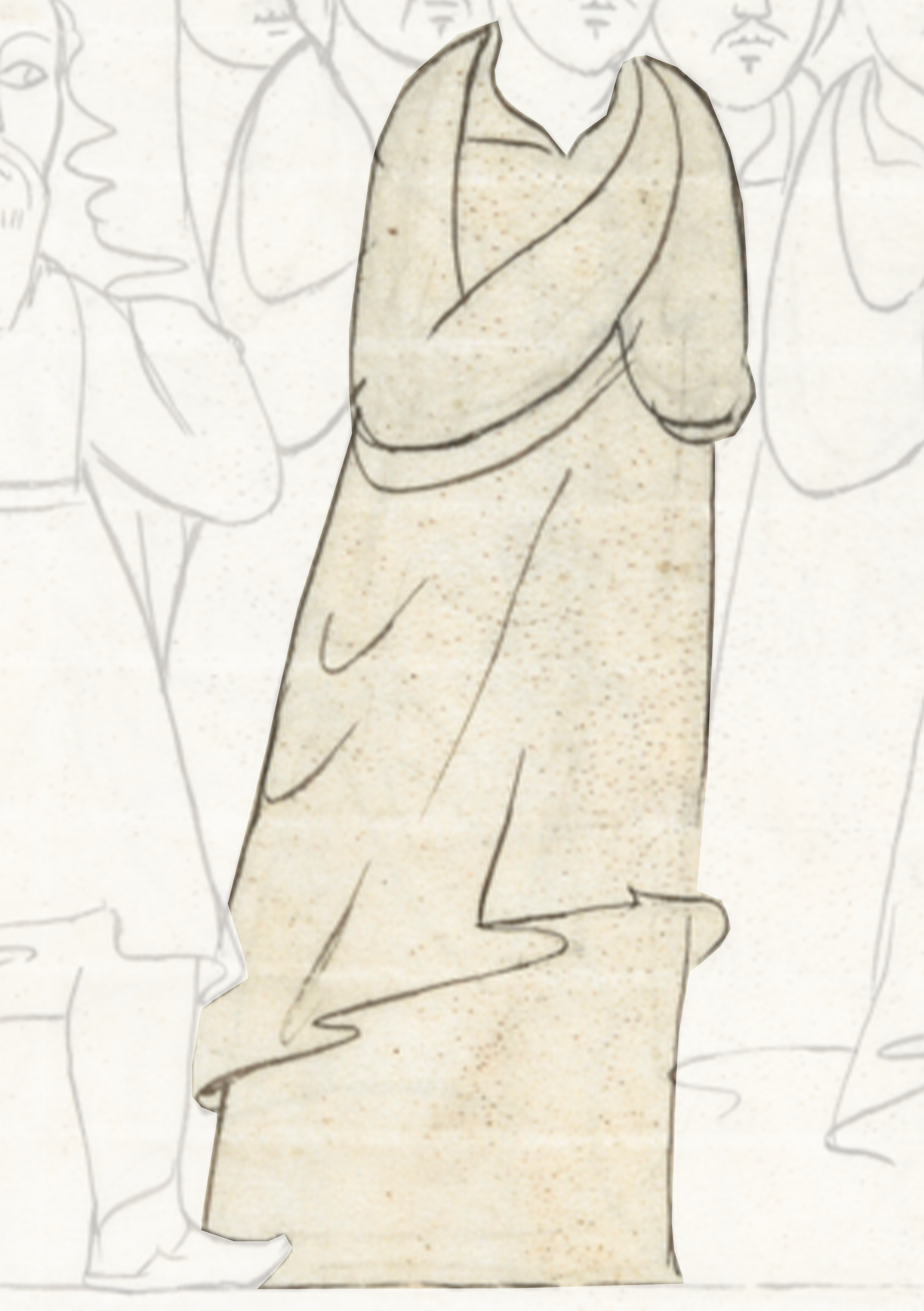 Drawing Of A Man In A Robe