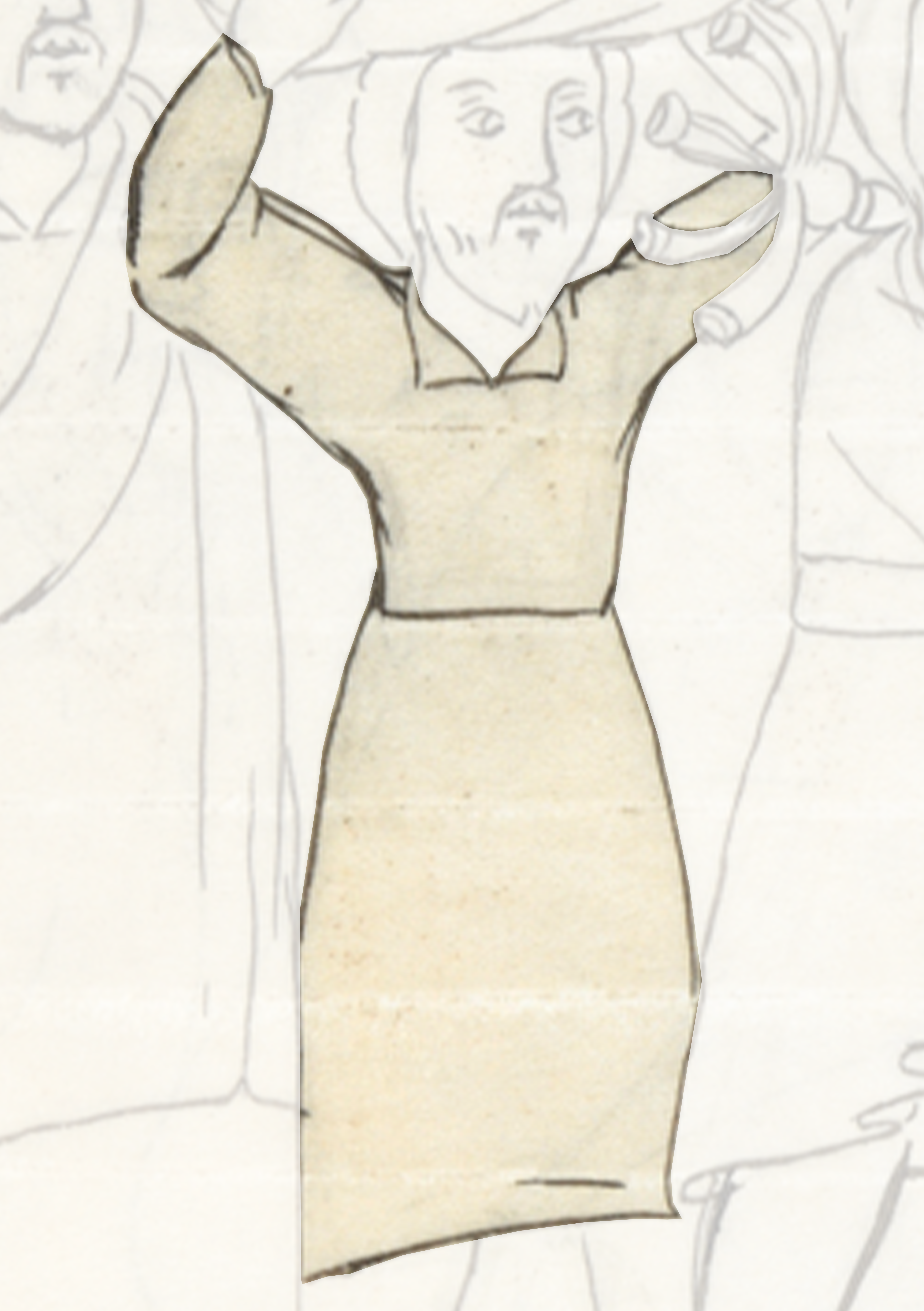 Drawing Of A Woman In A Dress