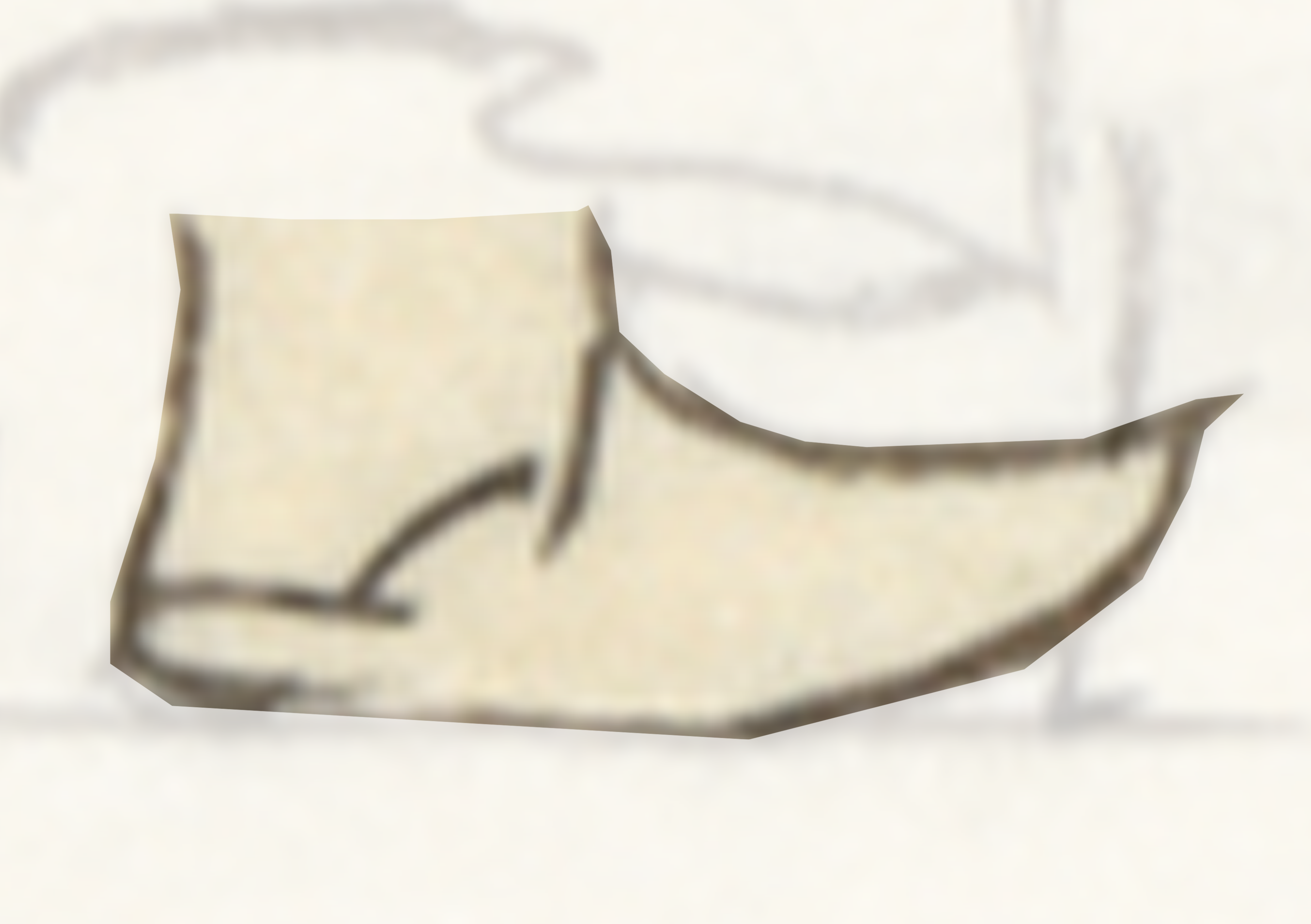 Drawing Of A Shoe With A Shoelacet