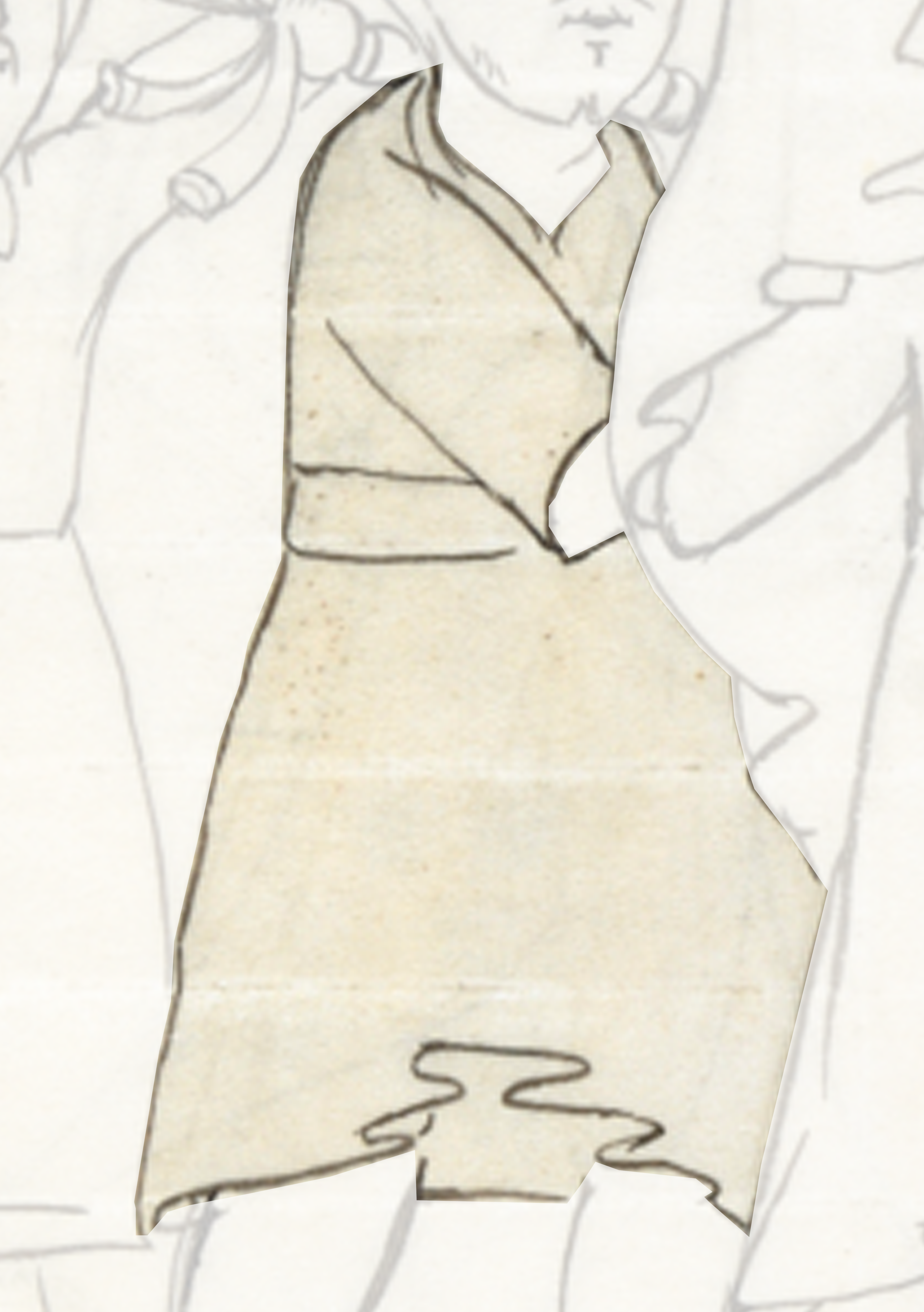 Drawing Of A Woman In A Dress