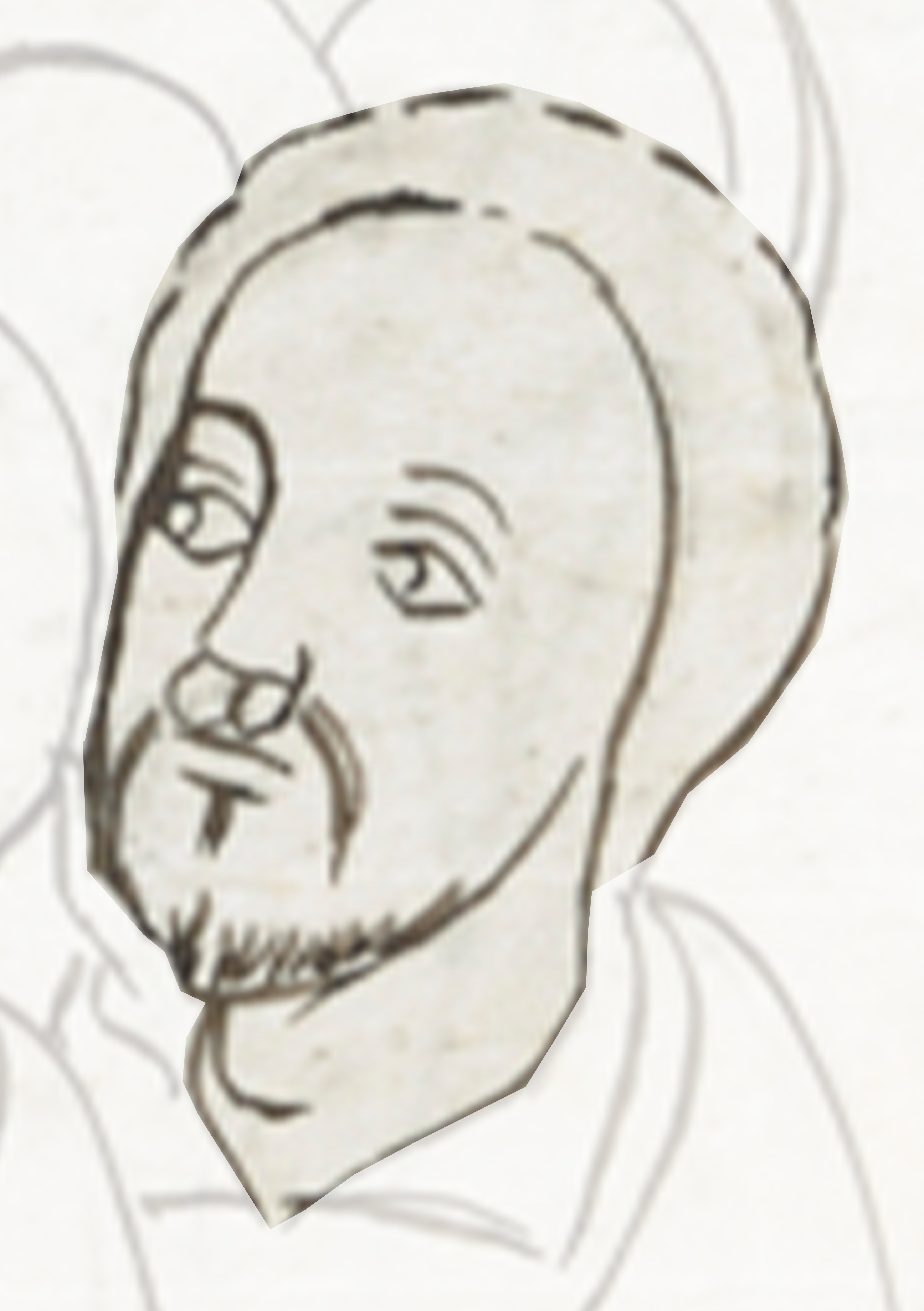 Drawing Of A Man With A Beard