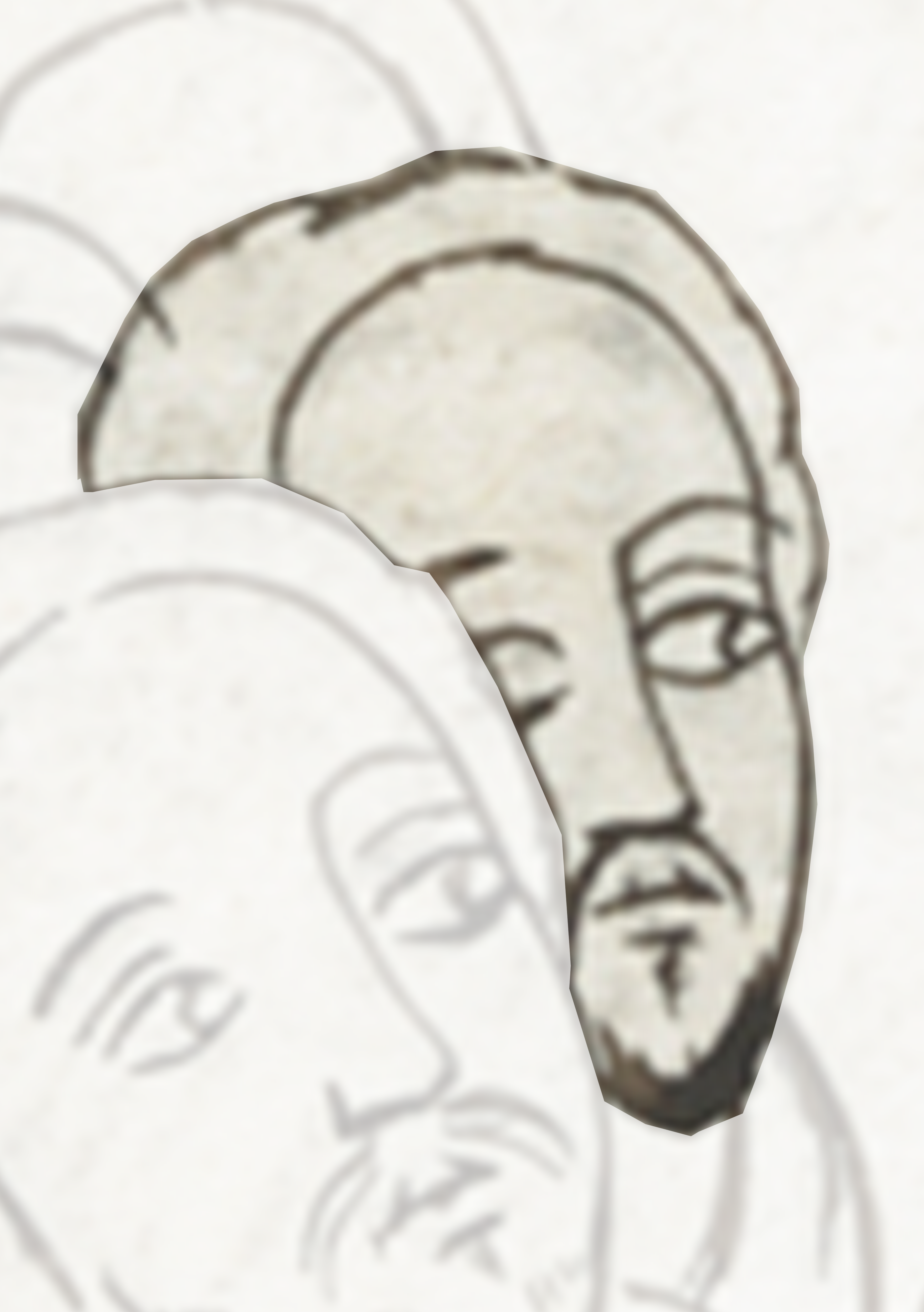 Drawing Of A Man With A Beard